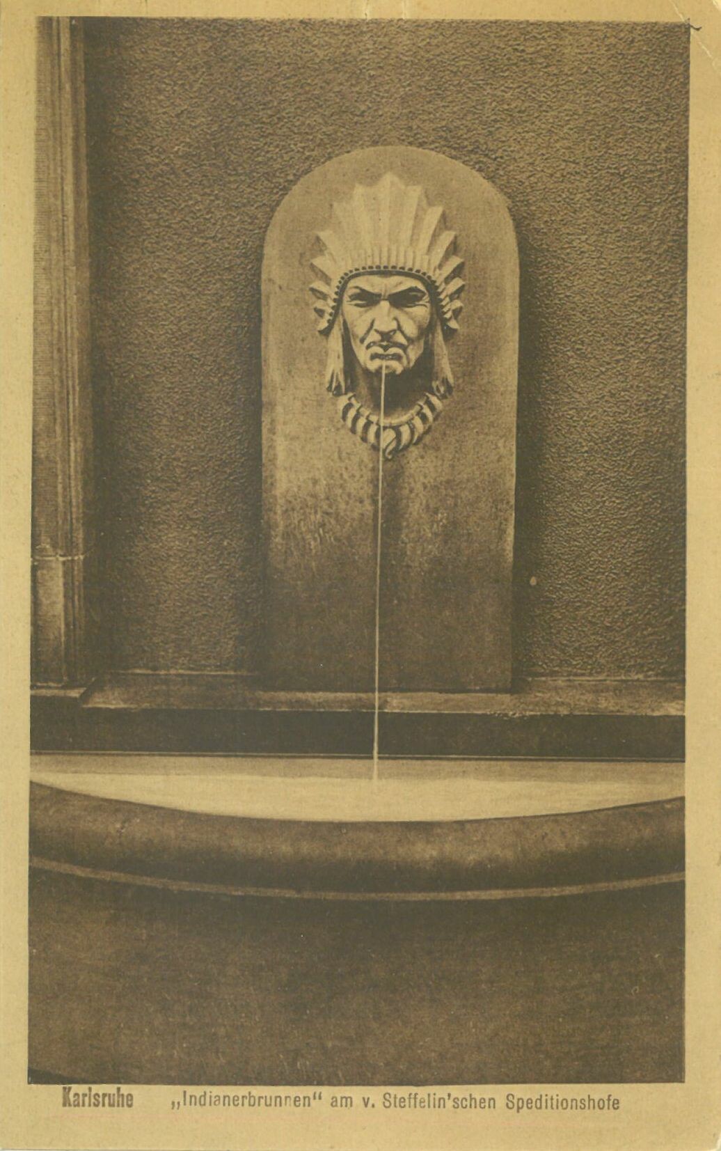 Karlsruhe "Indianerbrunnen" (Karl-May-Museum gGmbH RR-R)