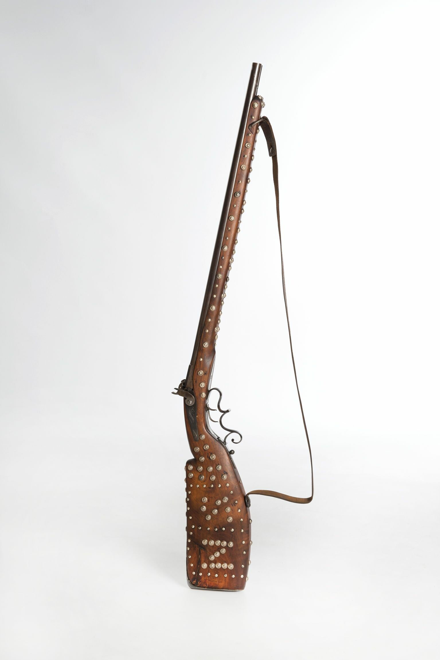 Silberbüchse (origonal); doppelläufiges Perkussionsgewehr (Karl-May-Museum gGmbH RR-R)