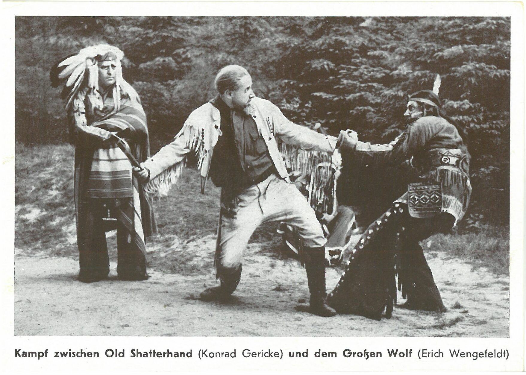 Karl-May-Spiele Rathen; Kampf zwischen Old Shatterhand und dem Großen Wolf (Karl-May-Museum gGmbH RR-R)