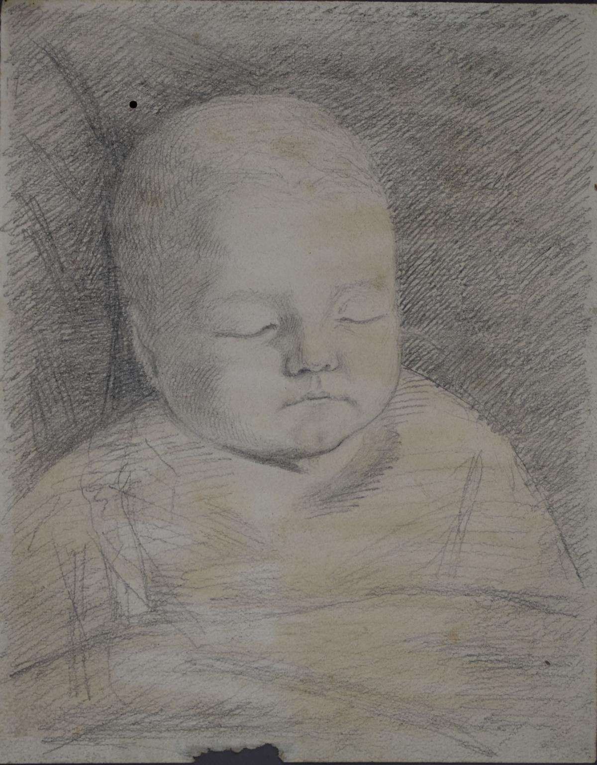 Kopf eines Kleinkindes (Heimatmuseum Ebersbach-Neugersdorf CC BY-NC-SA)