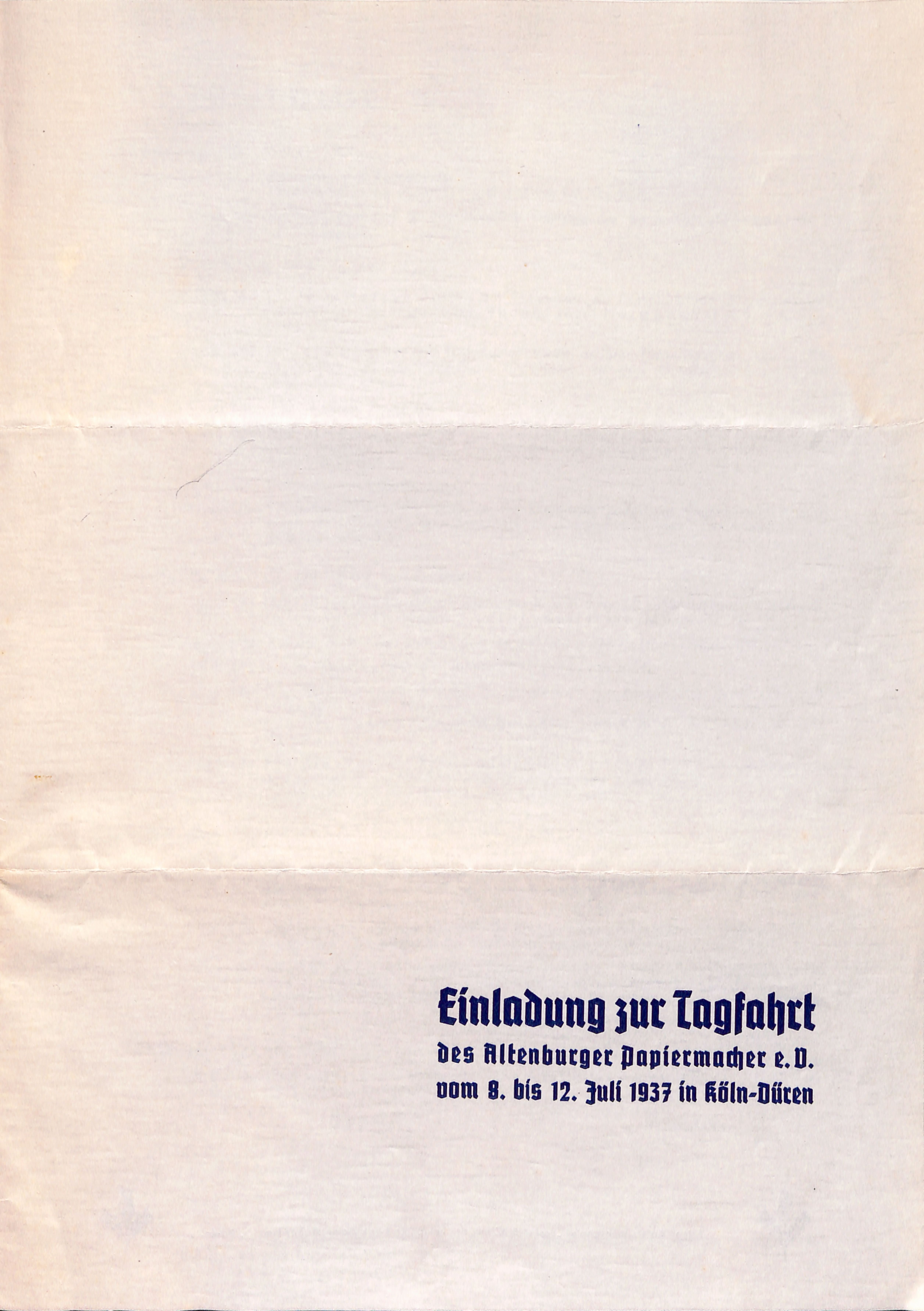 Einladung zur Tagfahrt des Altenburger Papiermacher e.V. (Heimatwelten Zwönitz CC BY-NC-SA)
