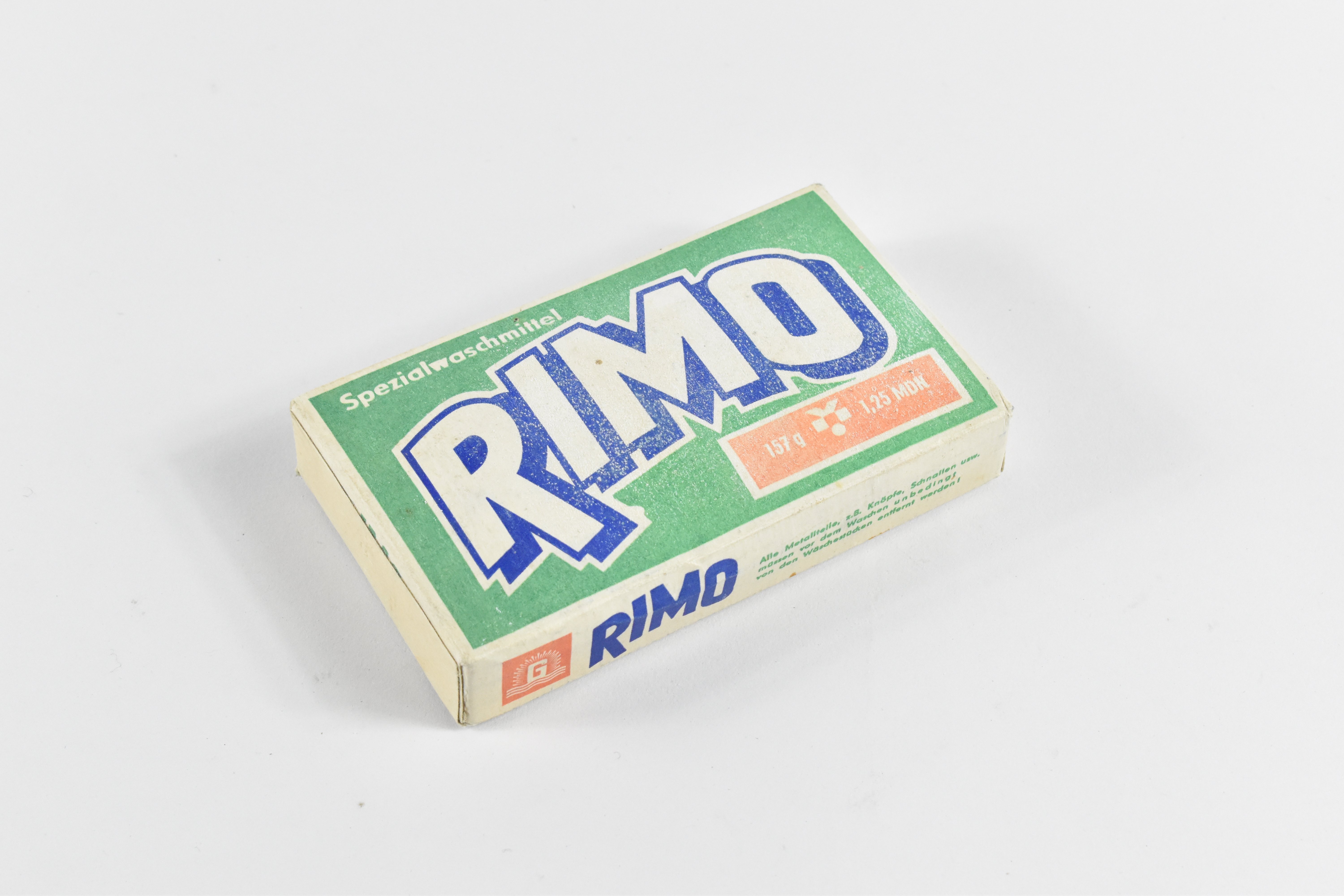 Waschmittelverpackung - RIMO Spezialwaschmittel (Heimatwelten Zwönitz CC BY-NC-SA)