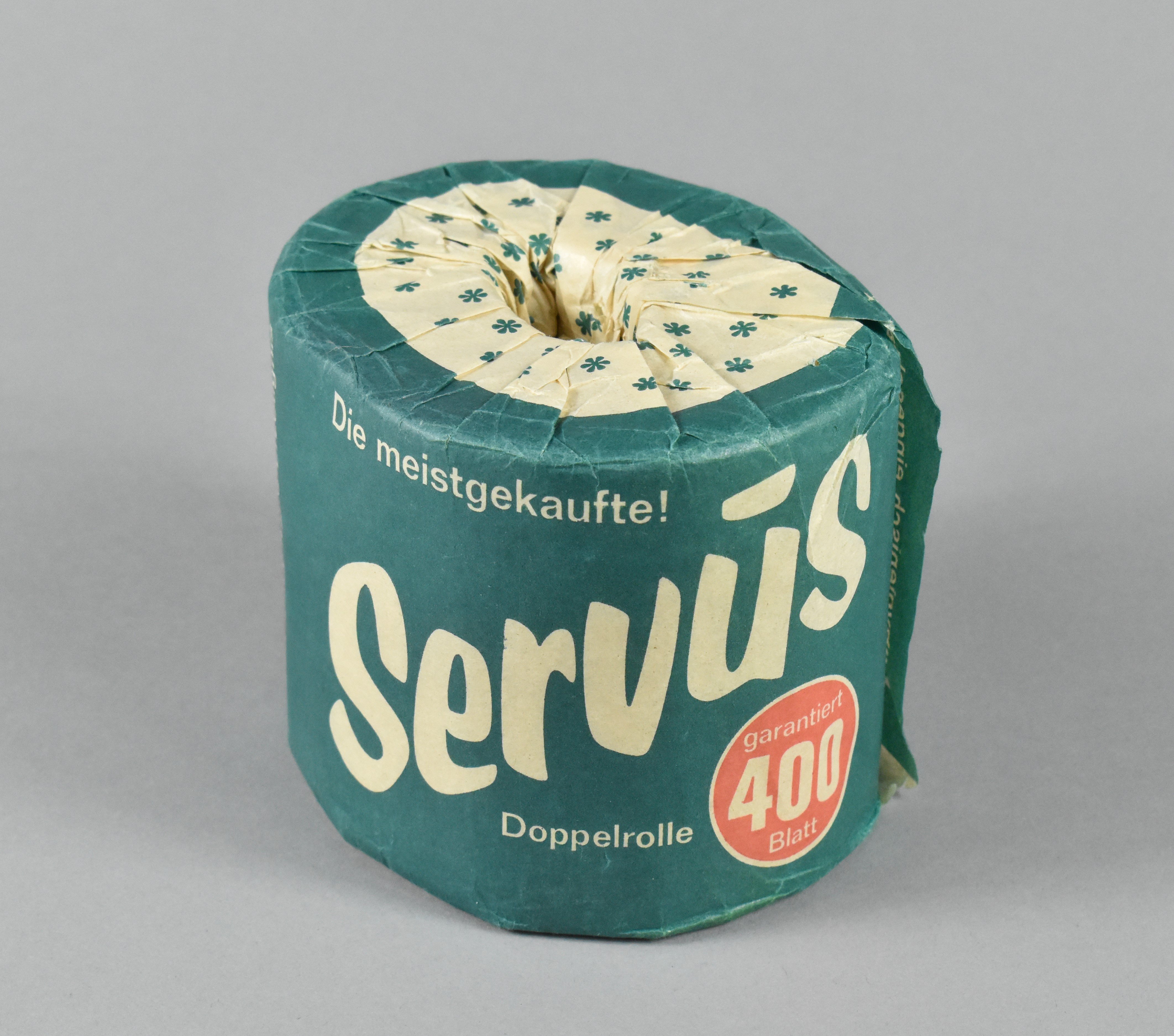 Toilettenpapier "Servus" der Firma Hakle (Heimatwelten Zwönitz CC BY-NC-SA)
