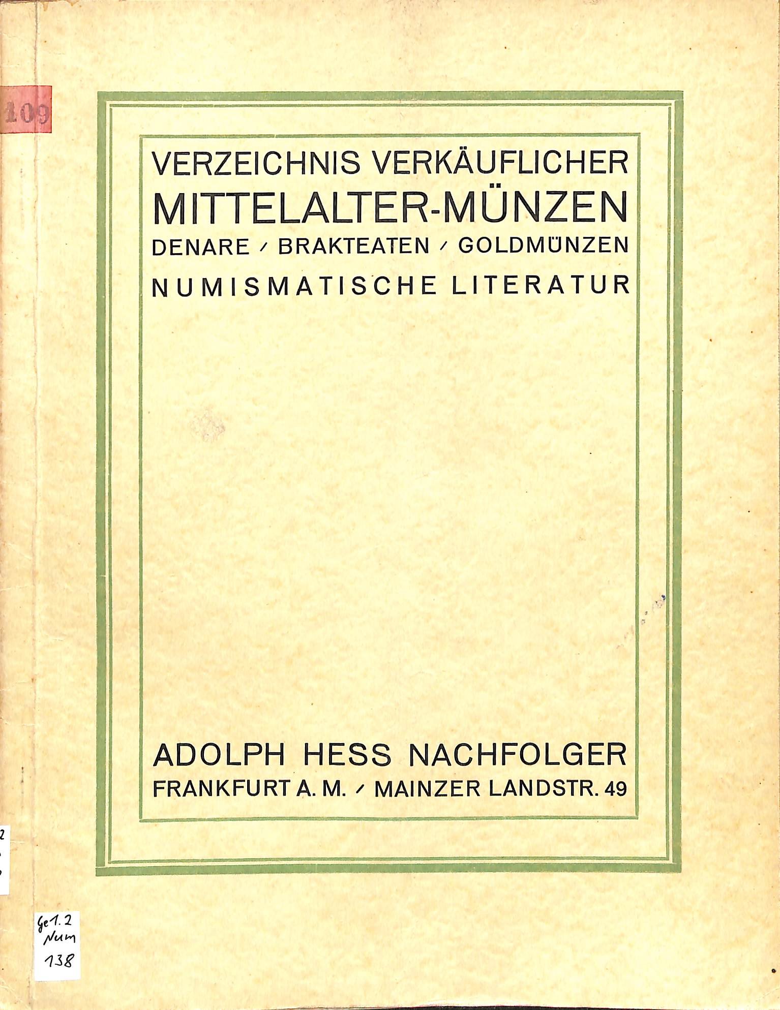 Adolph Hess Nachfolger, Verkaufsverzeichnis 1926 (Heimatwelten Zwönitz CC BY-NC-SA)