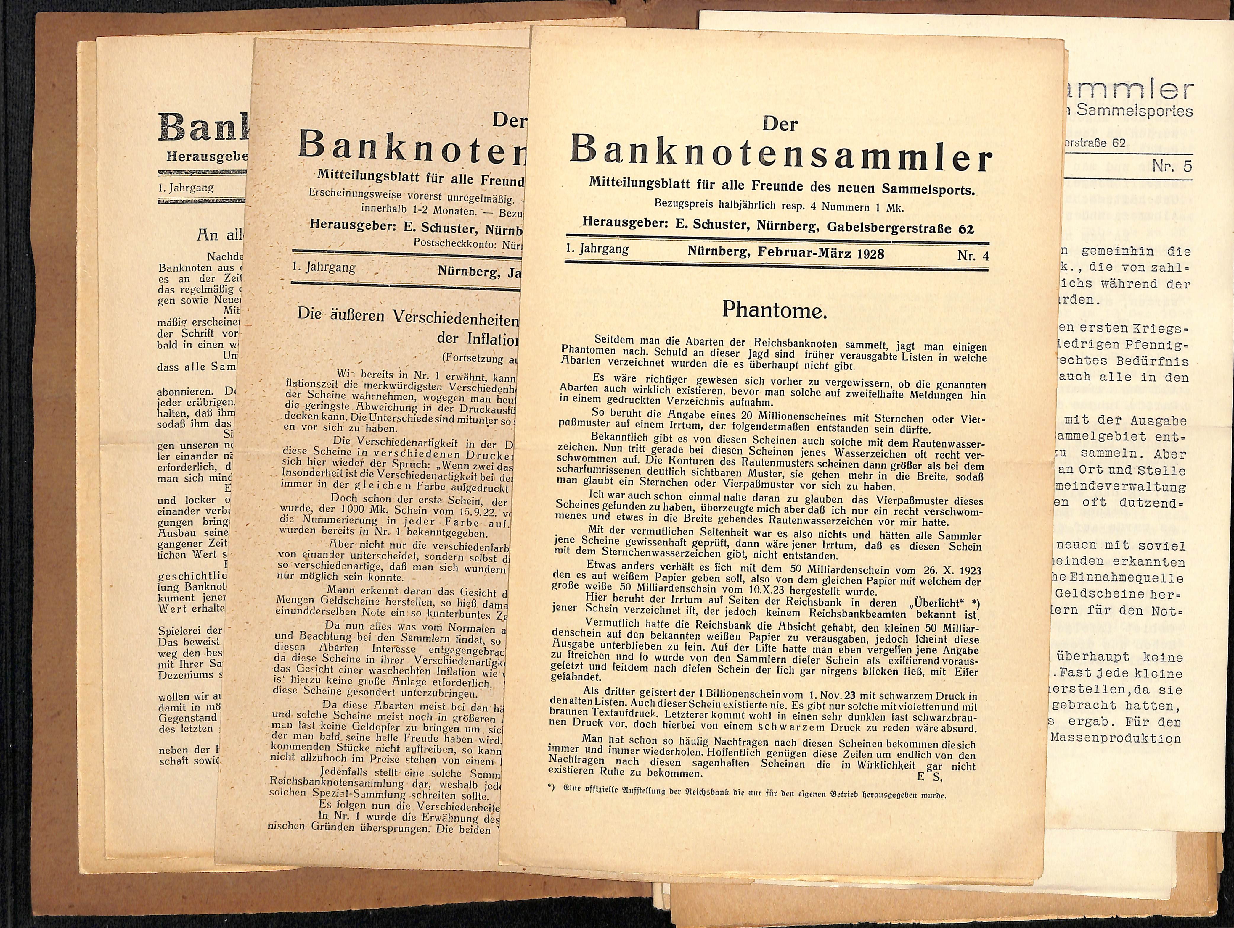 Der Banknotensammler (HEIMATWELTEN Zwönitz - Raritätensammlung Bruno Gebhardt CC BY-NC-SA)
