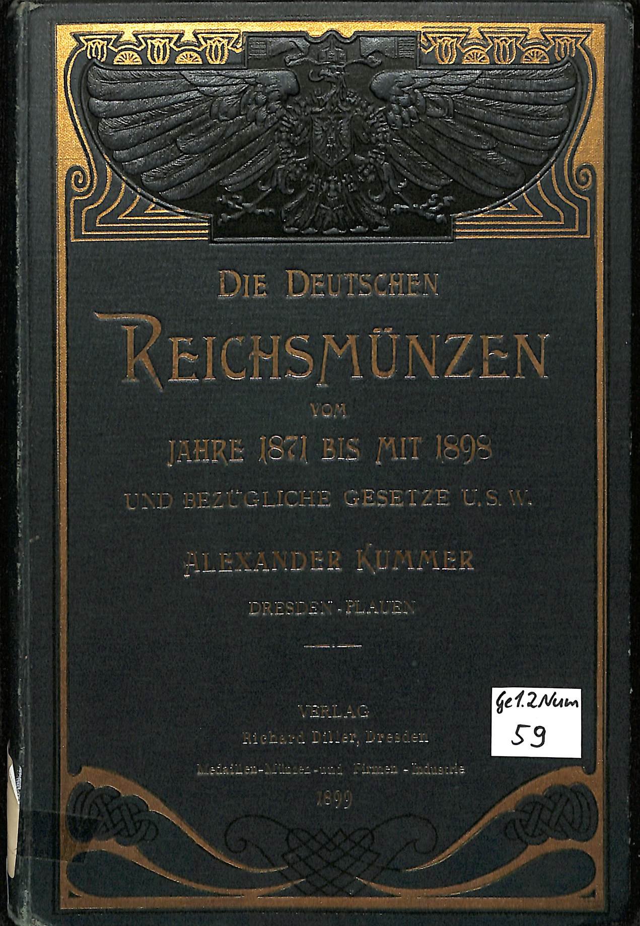 Die Deutschen Reichsmünzen vom Jahre 1871 bis mit 1898 (Heimatwelten Zwönitz CC BY-NC-SA)