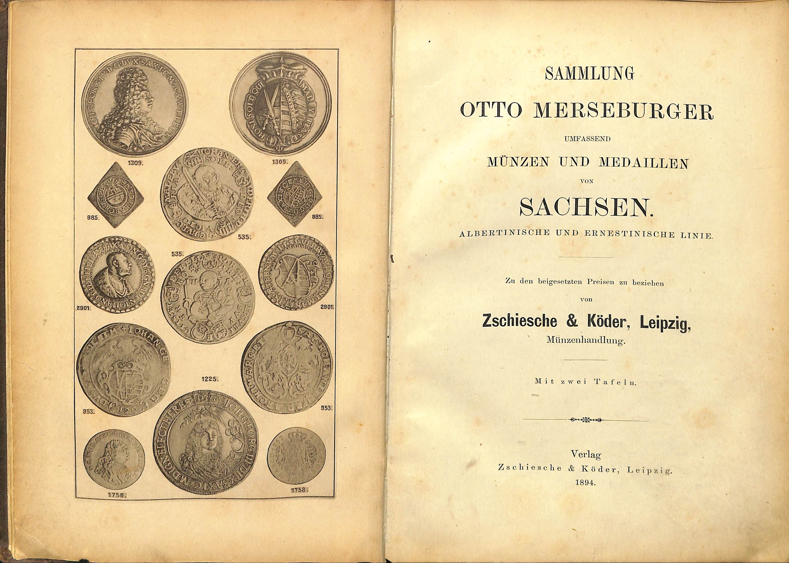 Sammlung Otto Merseburger umfassend Münzen und Medaillen von Sachsen (Heimatwelten Zwönitz CC BY-NC-SA)
