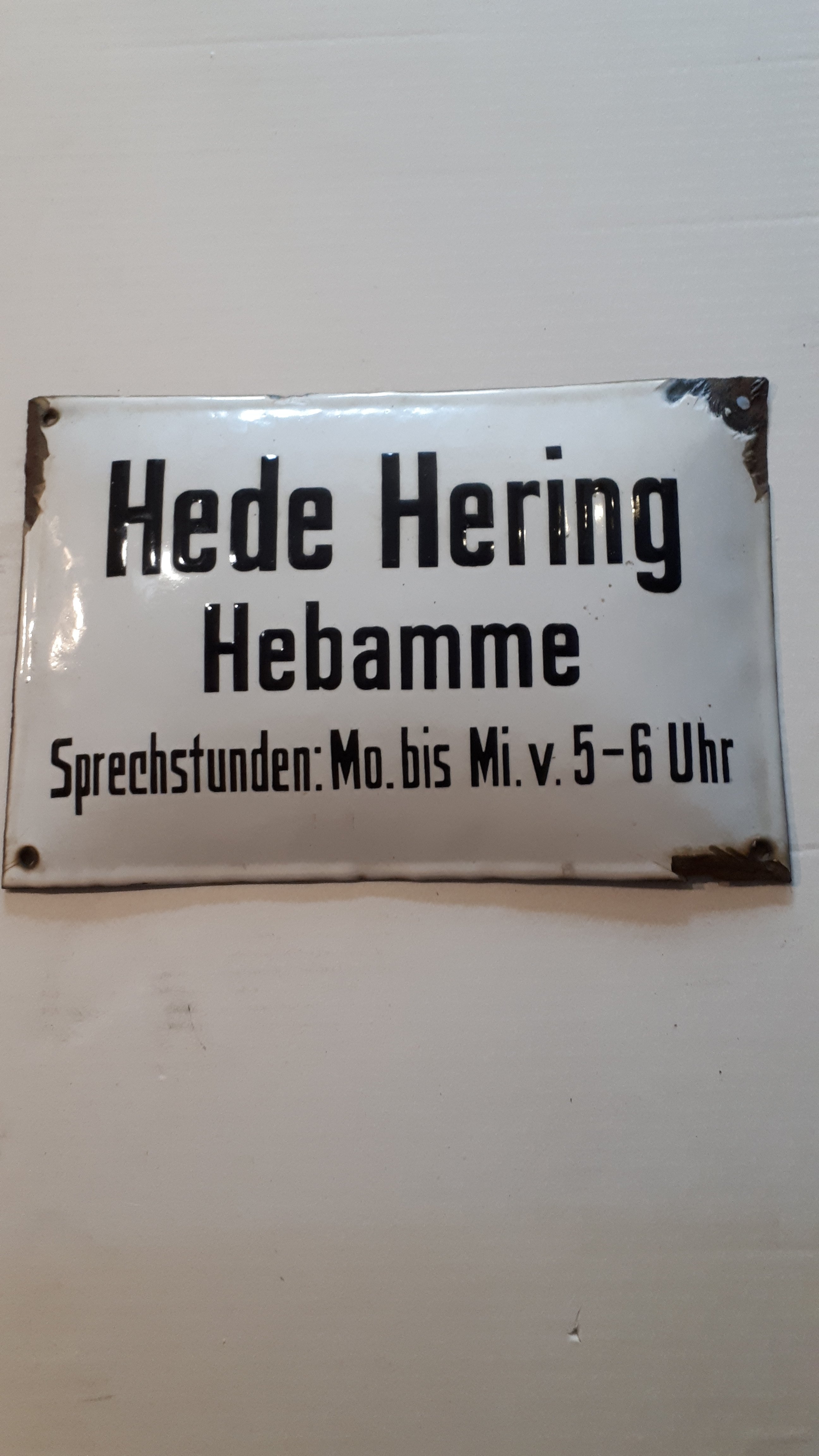 Hinweisschild "Hede Hering" (Heimatverein Borsdorf CC BY-NC-SA)
