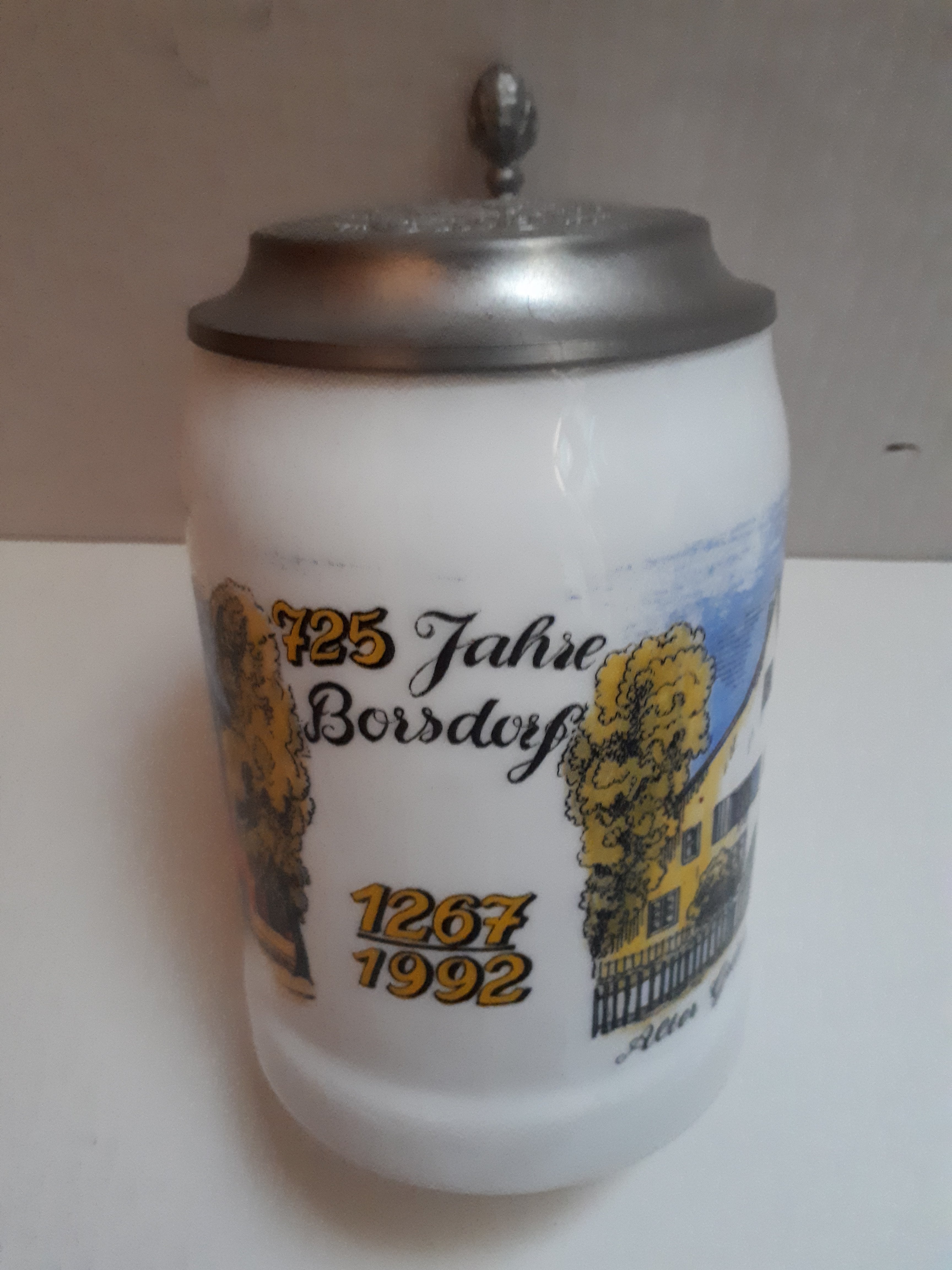 Bierkrug 725 Jahre Borsdorf (Heimatverein Borsdorf CC BY-NC-SA)
