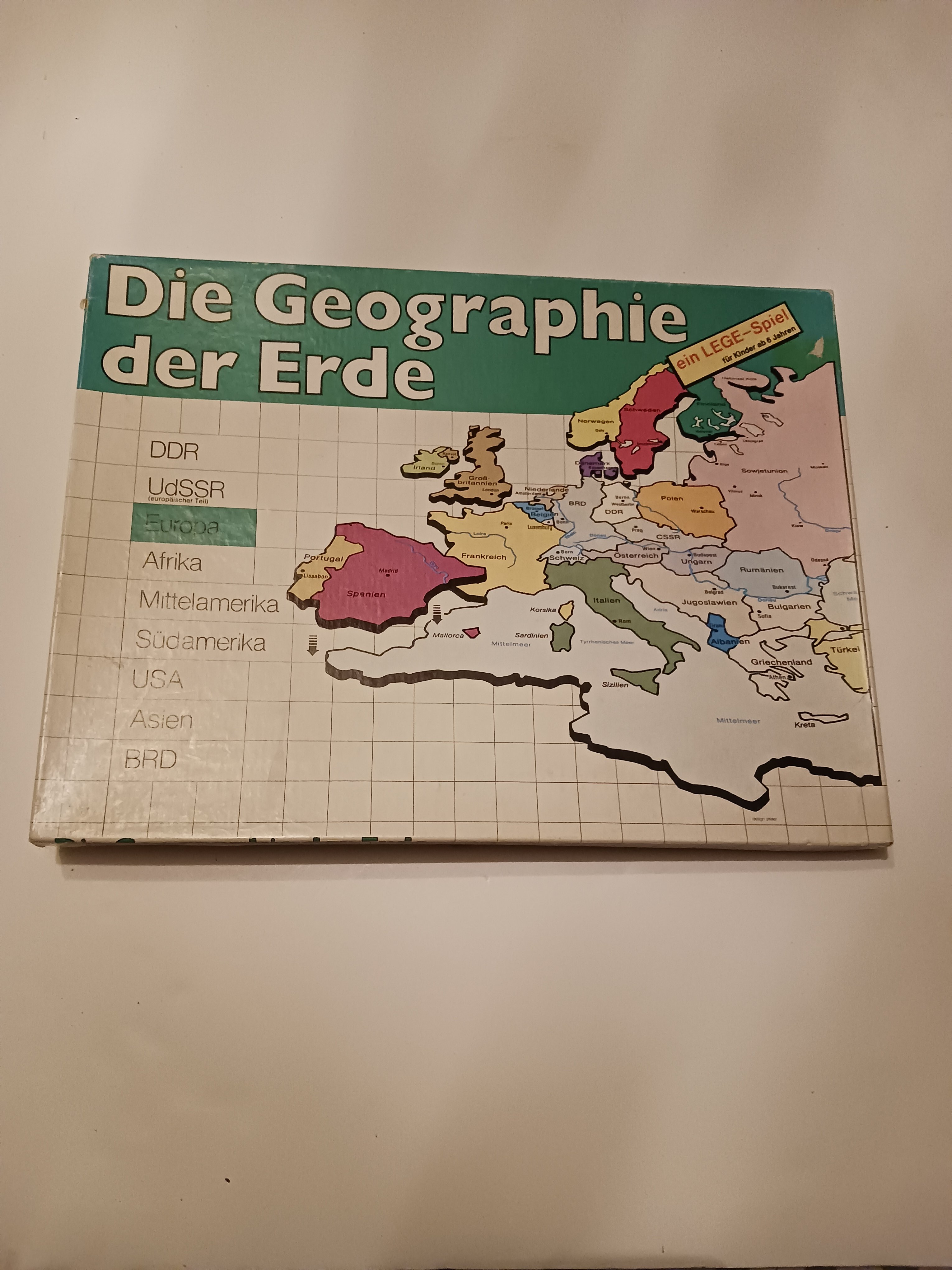 Lege-Spiel "Die Geographie der Erde - Europa" (Heimatverein Borsdorf CC BY-NC-SA)