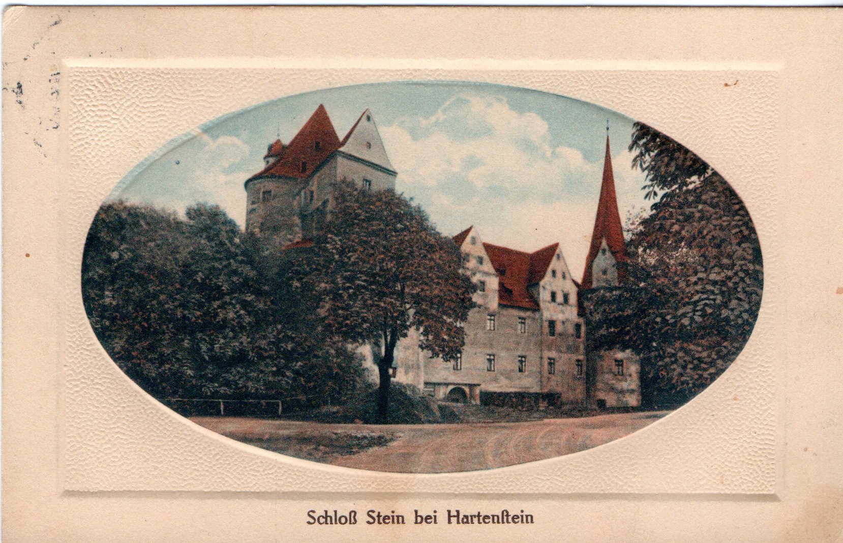 Ansichtskarte "Schloß Stein bei Hartenstein" (Museum Burg Stein CC BY-NC-SA)