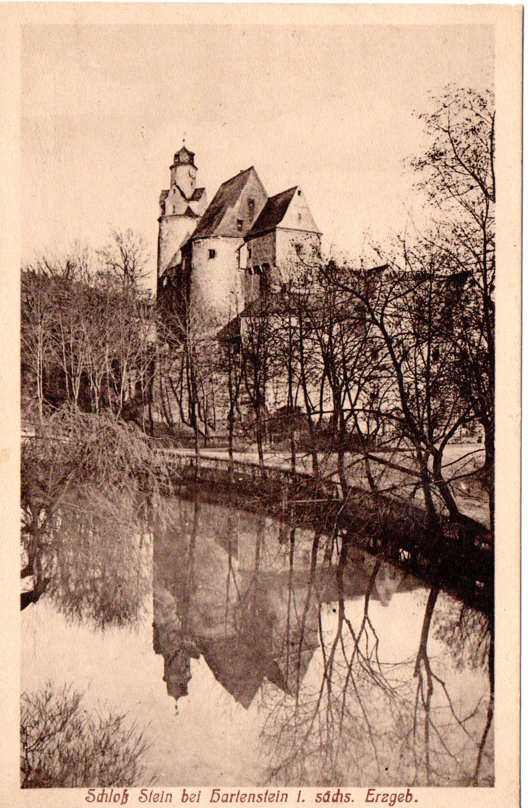 Ansichtskarte "Schloss Stein bei Hartenstein i. sächs. Erzgeb." (Museum Burg Stein CC BY-NC-SA)