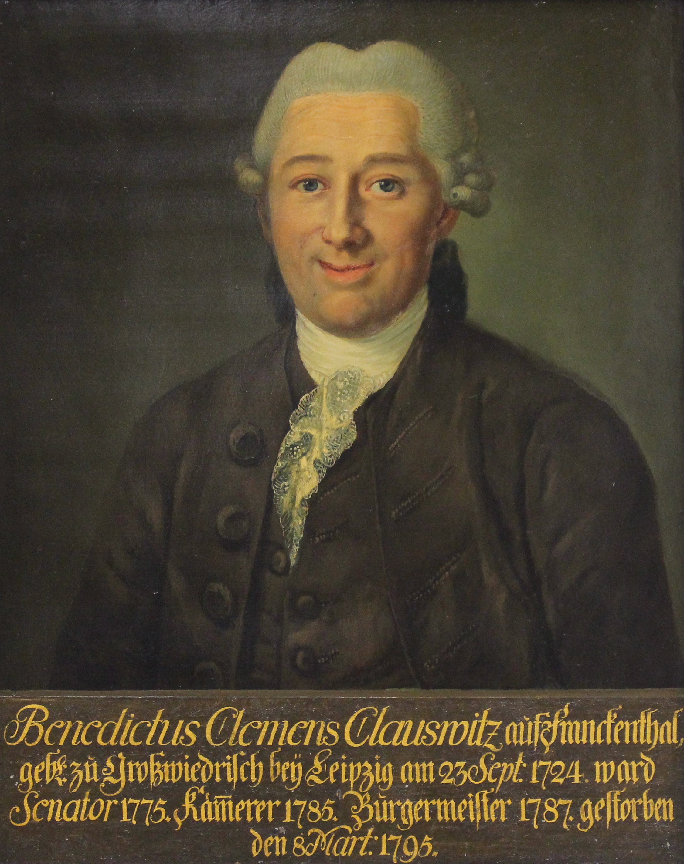 Porträt Benedikt Clemens Clauswitz (Museum Bautzen – Muzej Budyšin CC BY-NC-SA)