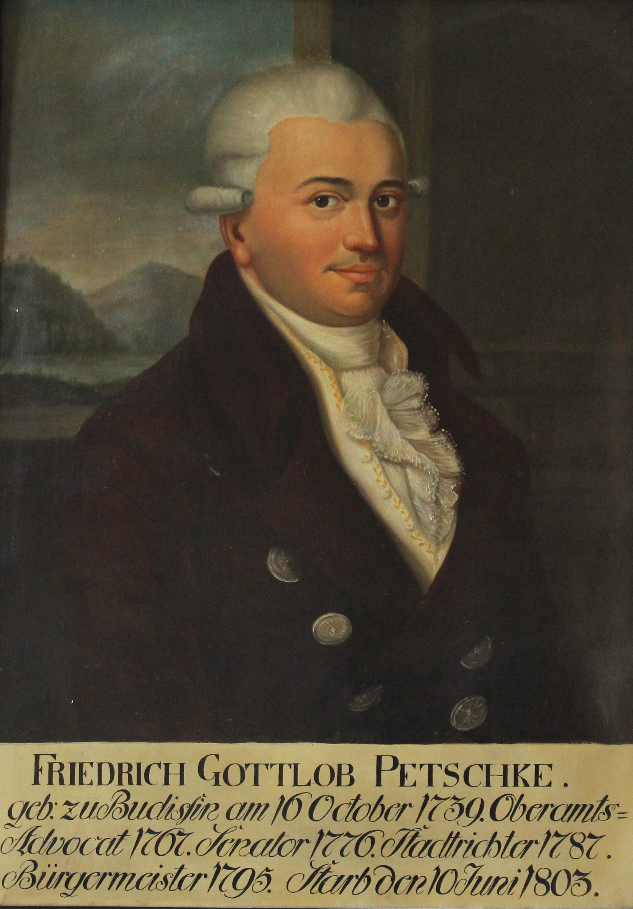 Porträt Friedrich Gottlob Petschke (Museum Bautzen – Muzej Budyšin CC BY-NC-SA)