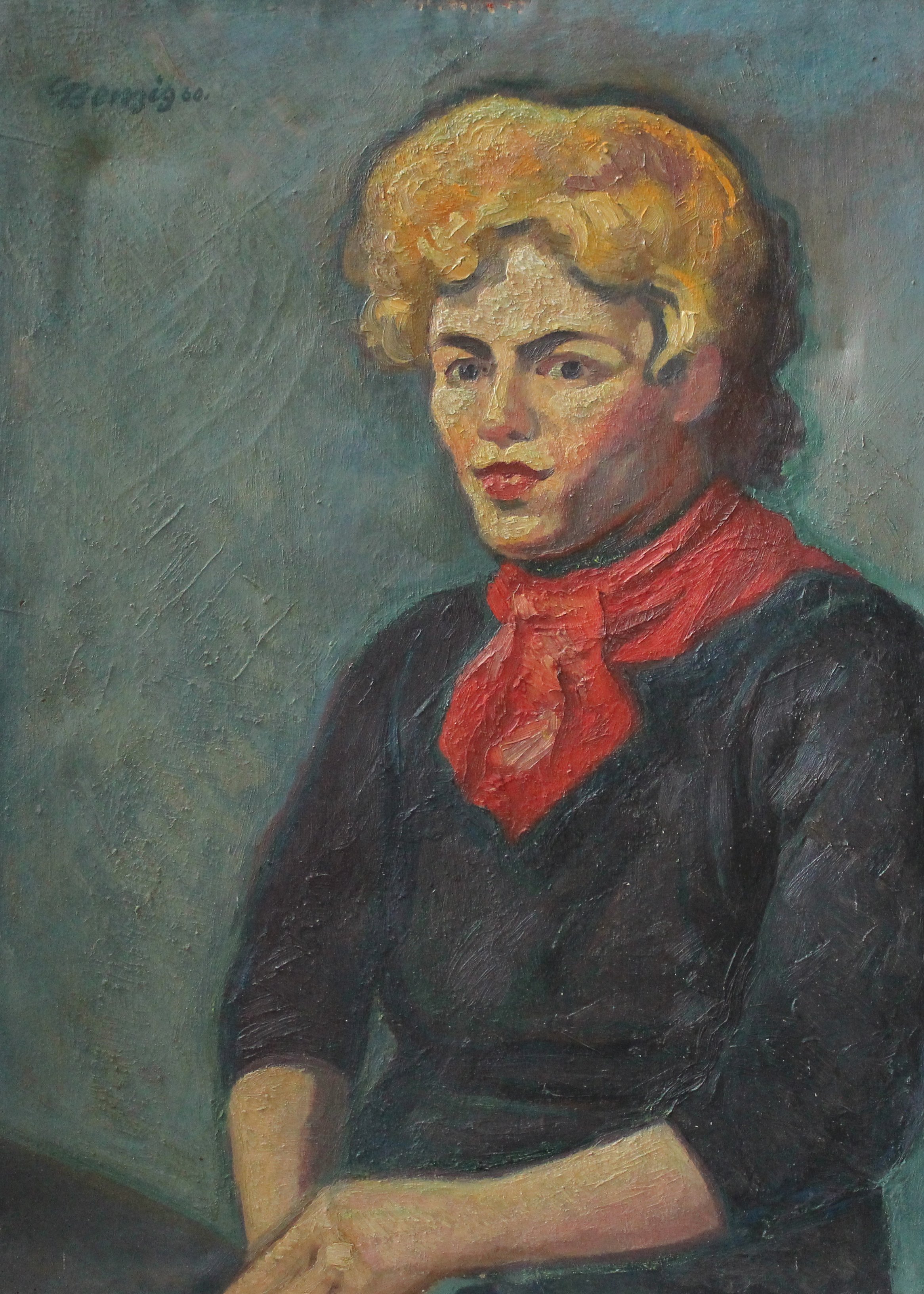 Gemälde: Junge Frau (Museum Bautzen - Muzej Budyšin CC BY-NC-SA)