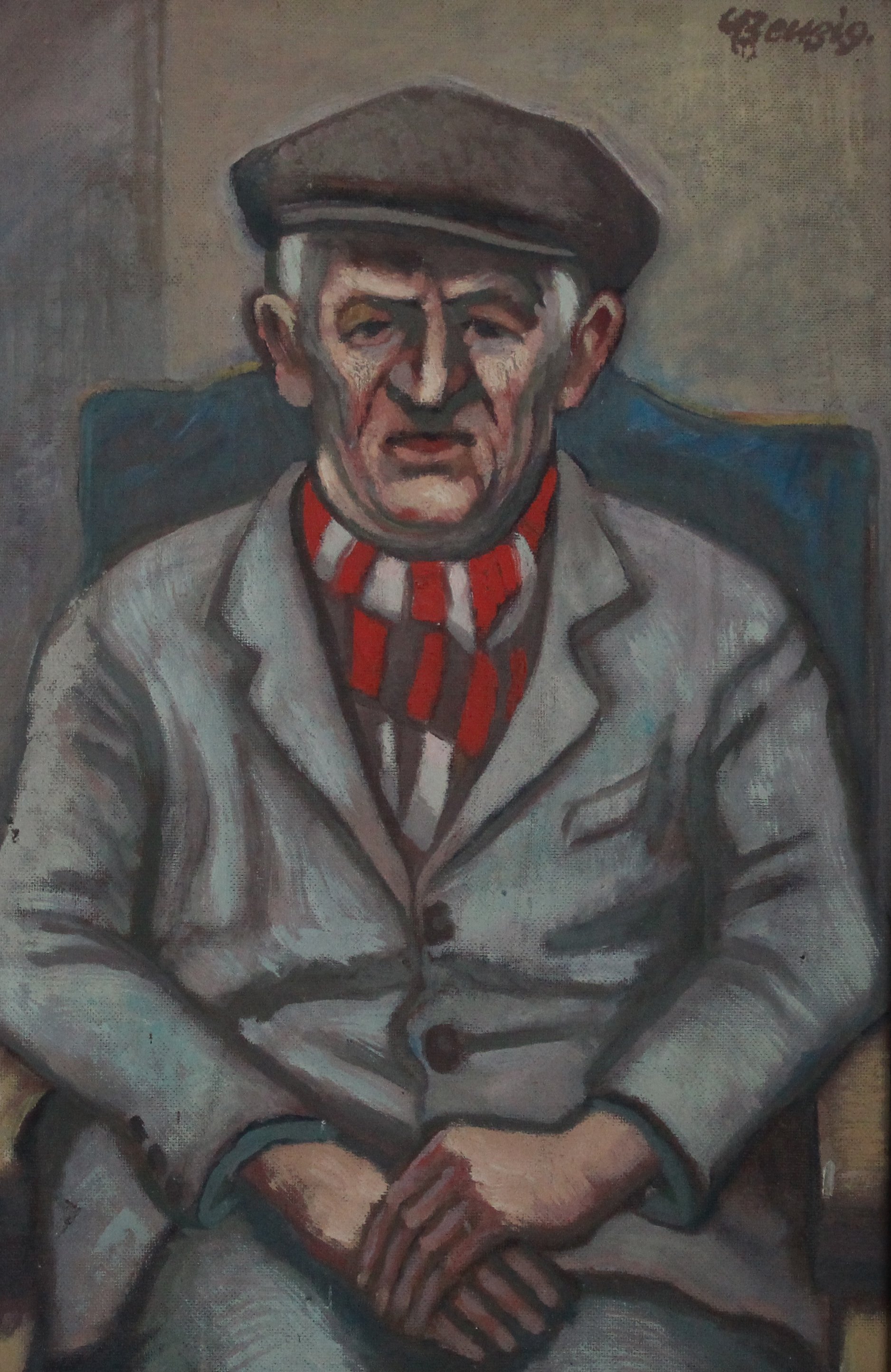 Gemälde: Sitzender alter Mann (Museum Bautzen - Muzej Budyšin CC BY-NC-SA)