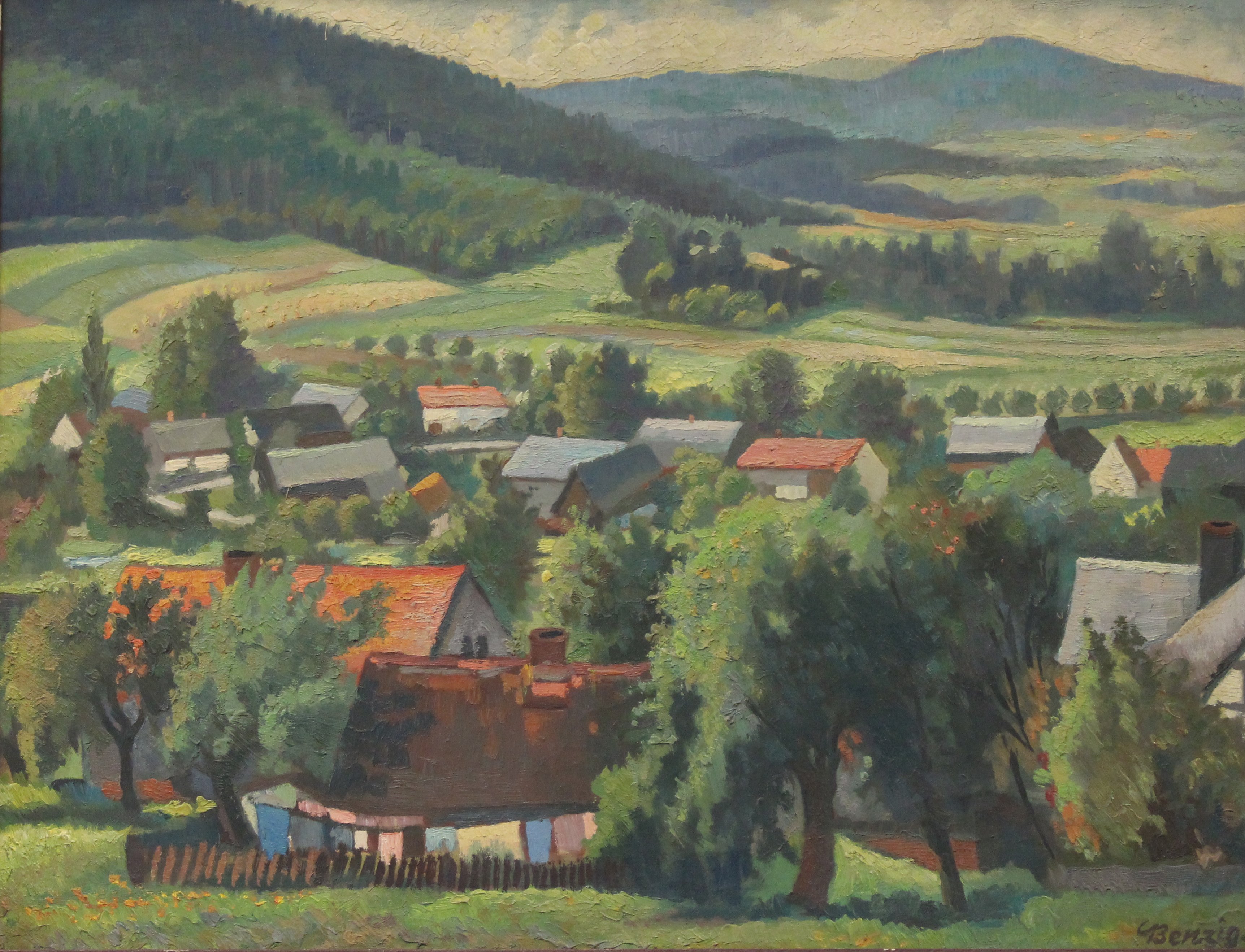Gemälde: Rachlau (Museum Bautzen - Muzej Budyšin CC BY-NC-SA)