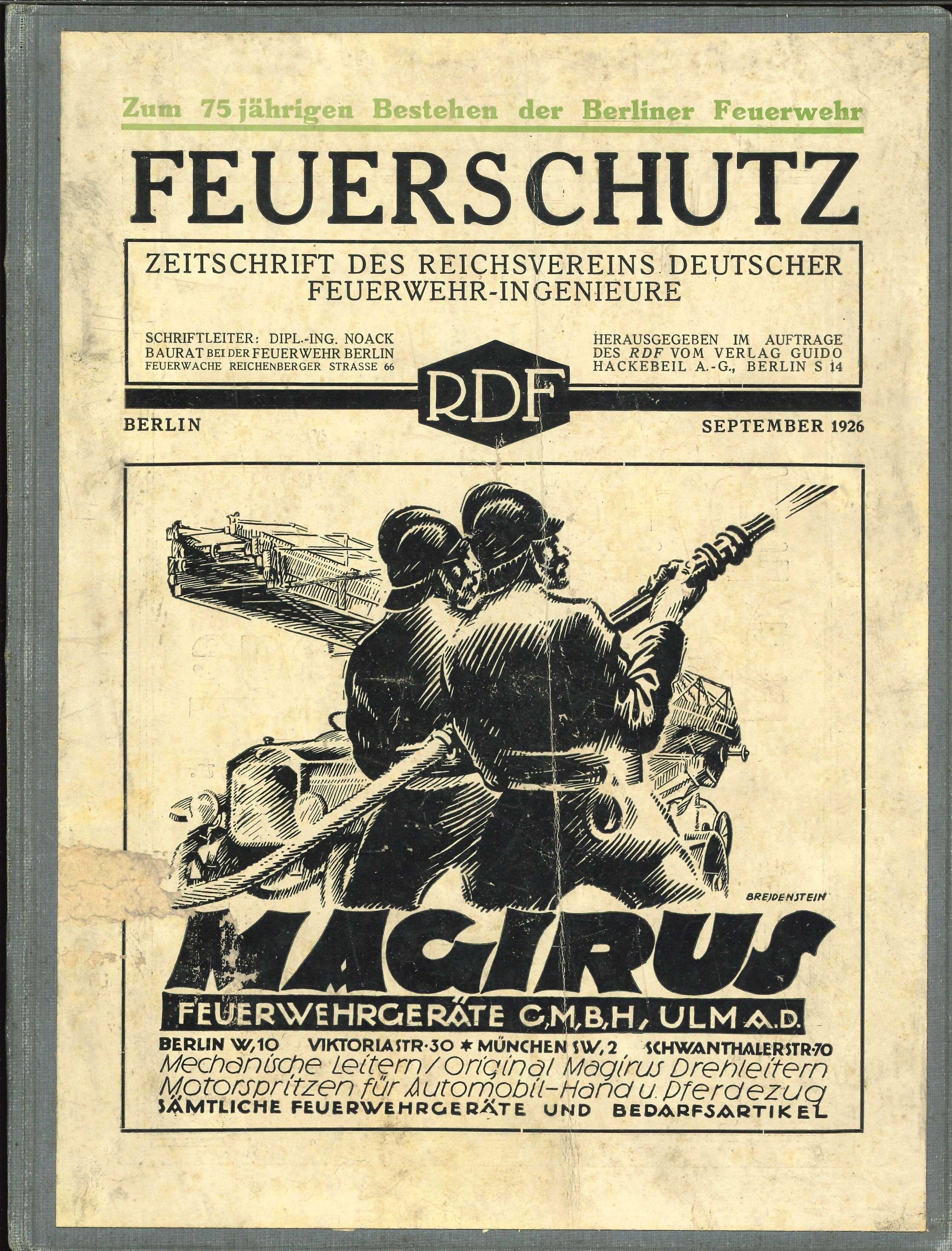 Festschrift Fw Berlin (Feuerwehrmuseum Grethen CC BY-NC-SA)