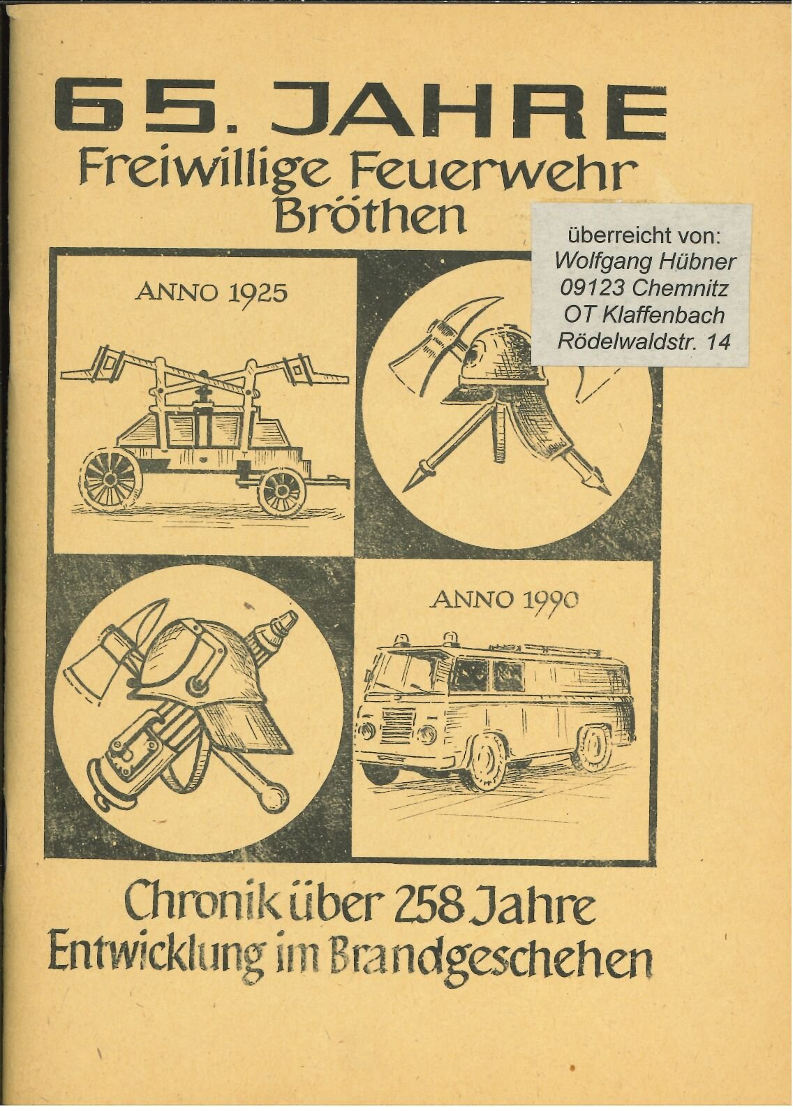 Festschrift FF Bröthen (Feuerwehrmuseum Grethen CC BY-NC-SA)