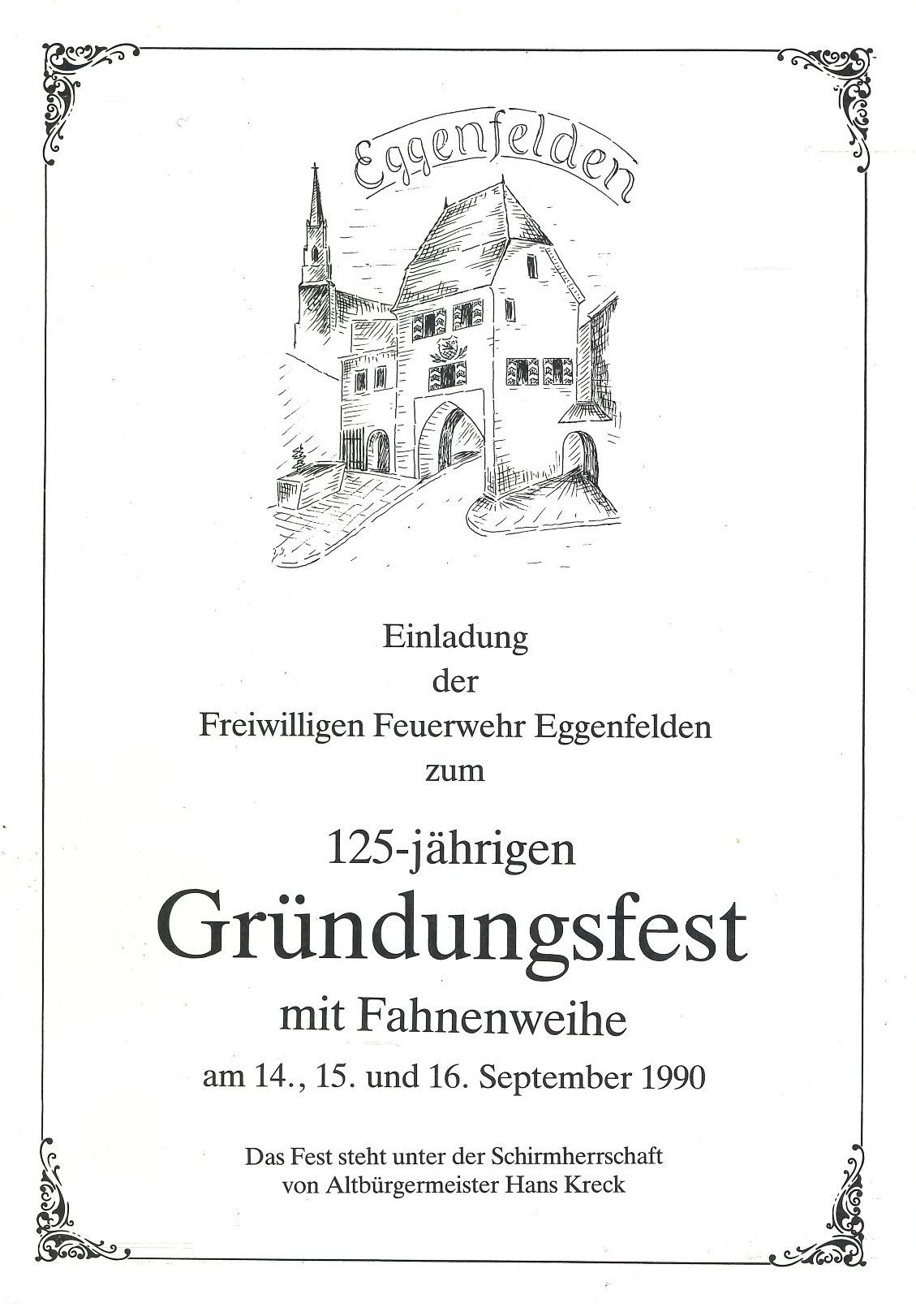 Einladung FF Eggenfelden (Feuerwehrmuseum Grethen CC BY-NC-SA)