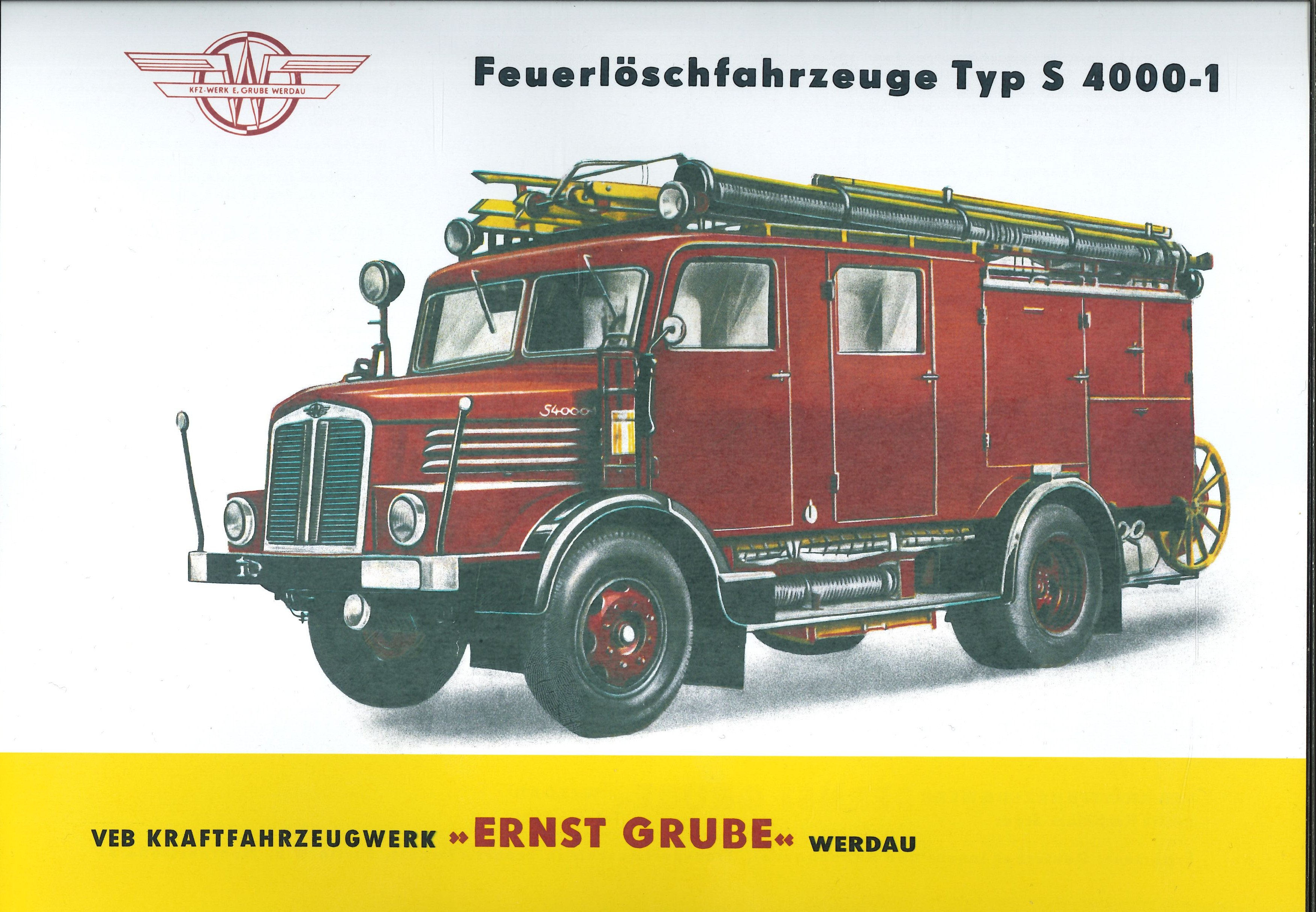 Feuerlöschfahrzeuge Typ S 4000-1 (Feuerwehrmuseum Grethen CC BY-NC-SA)
