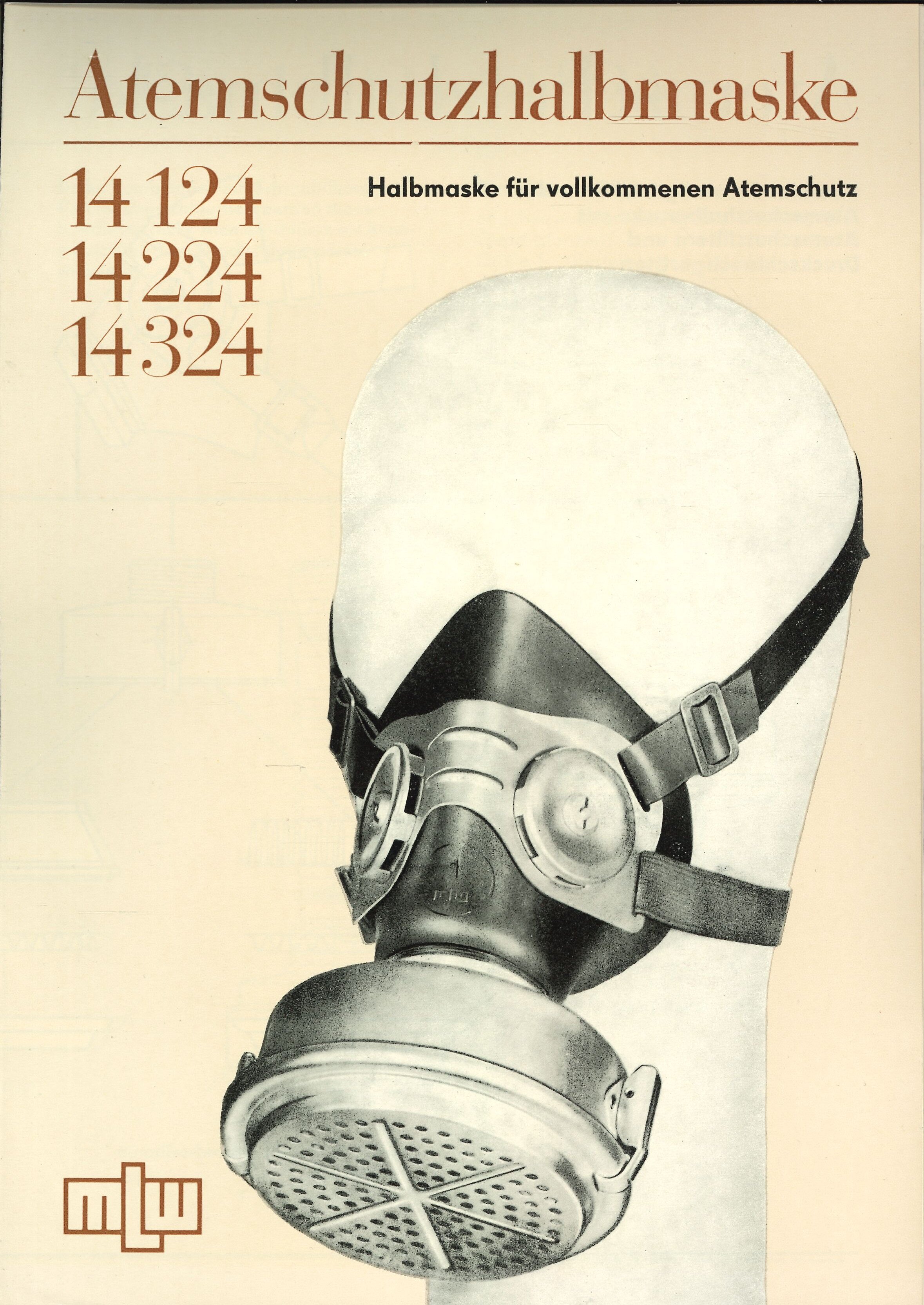 MLW Atemschutzhalbmaske (Feuerwehrmuseum Grethen CC BY-NC-SA)