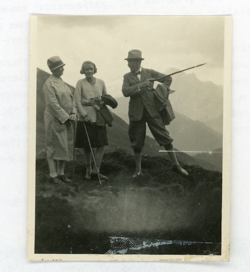 Herman H. ter Meer, mit Ehefrau Lily und Tochter Edith in den Dolomiten (Naturkundemuseum Leipzig CC BY-NC-SA)