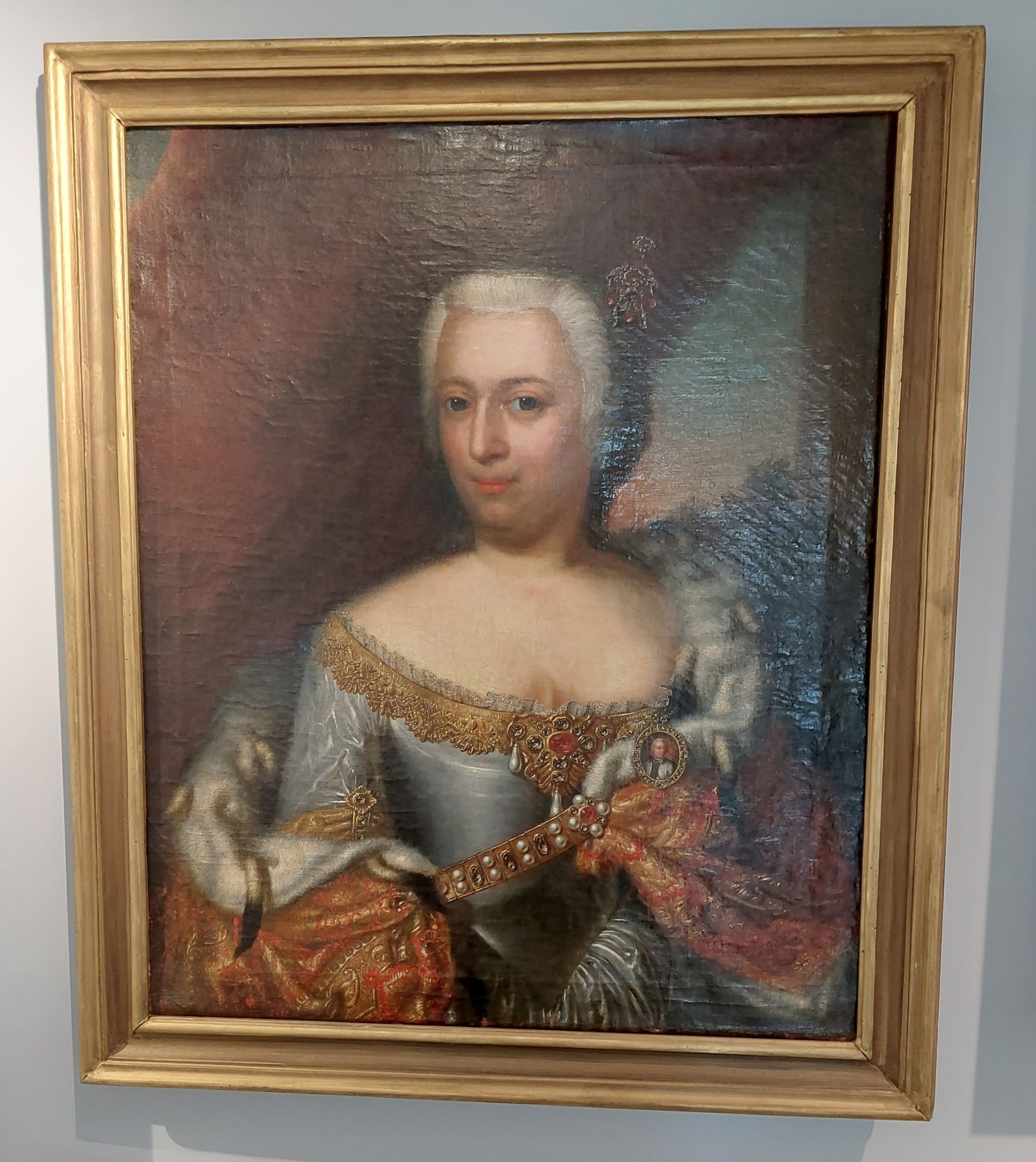 Dorothea von Schönberg, 1729-1799. Am 22.11. 1729 wird Helena Dorothea von Wallwitz auf dem Rittergut Schweikershain geboren. Ihre Eltern sind Obrist-Leutn (Museen der Stadt Limbach-Oberfrohna Esche-Museum CC BY-NC-SA)