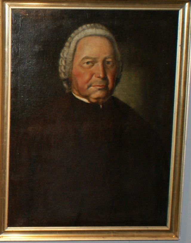 Portrait Johann Esche. Geboren 1682 in Köthensdorf, getauft am 03.05.1682 in Taura (Geburtsdatum nicht nachweisbar) Gestorben 1752 in Limbach/Sa. Gilt als (Museen der Stadt Limbach-Oberfrohna Esche-Museum CC BY-NC-SA)