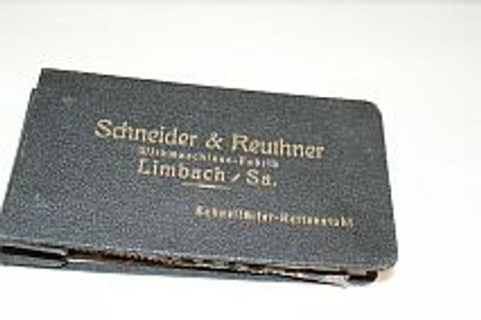 Musterbuch Schneider & Reuther für Kettenwirkmaschine, Musterbuch Schnelläufer- Kettenstuhl (Museen der Stadt Limbach-Oberfrohna Esche-Museum CC BY-NC-SA)
