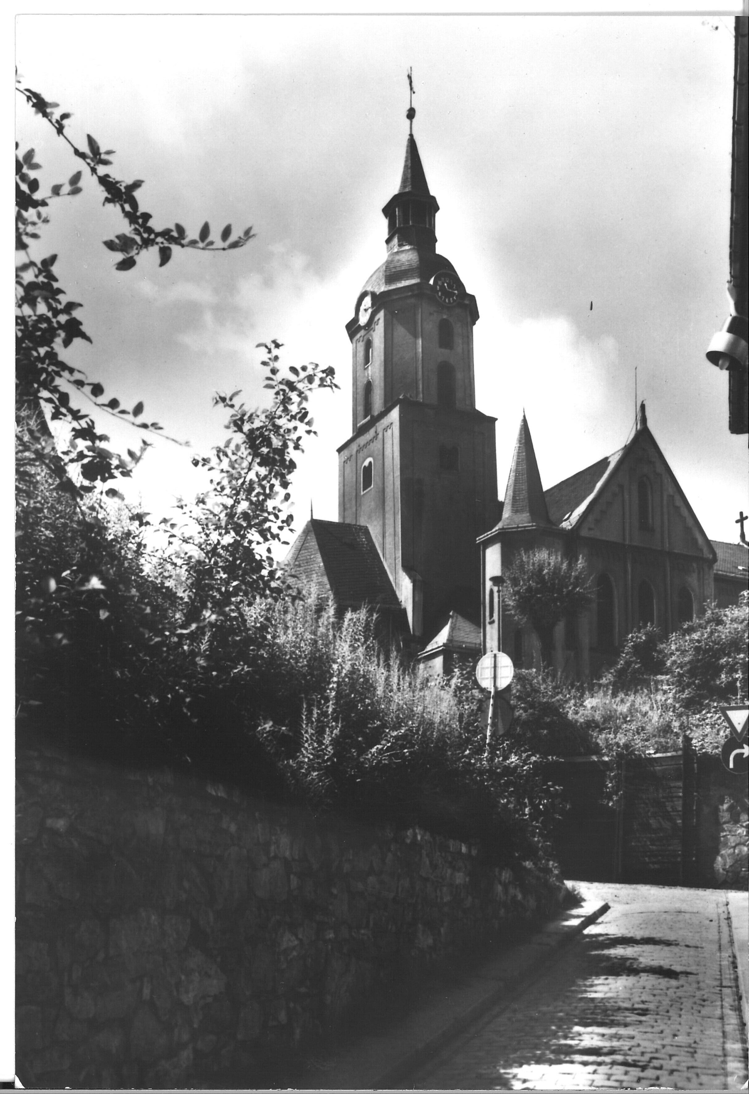 "Kirche St. Martin - Meerane" (Postkarte) (Museum Meerane CC BY-NC-SA)