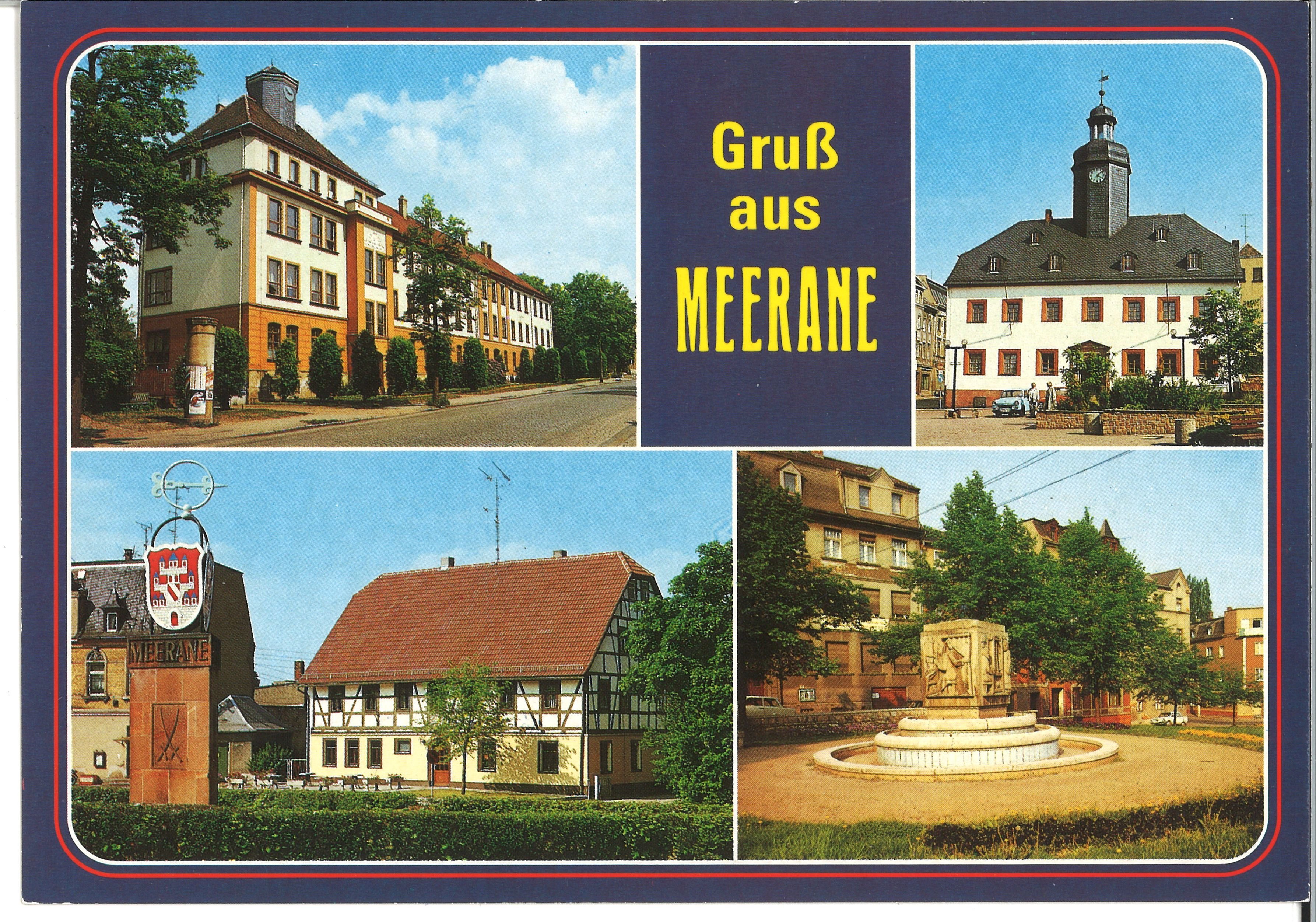 "Gruß aus Meerane" (Postkarte) (Museum Meerane CC BY-NC-SA)