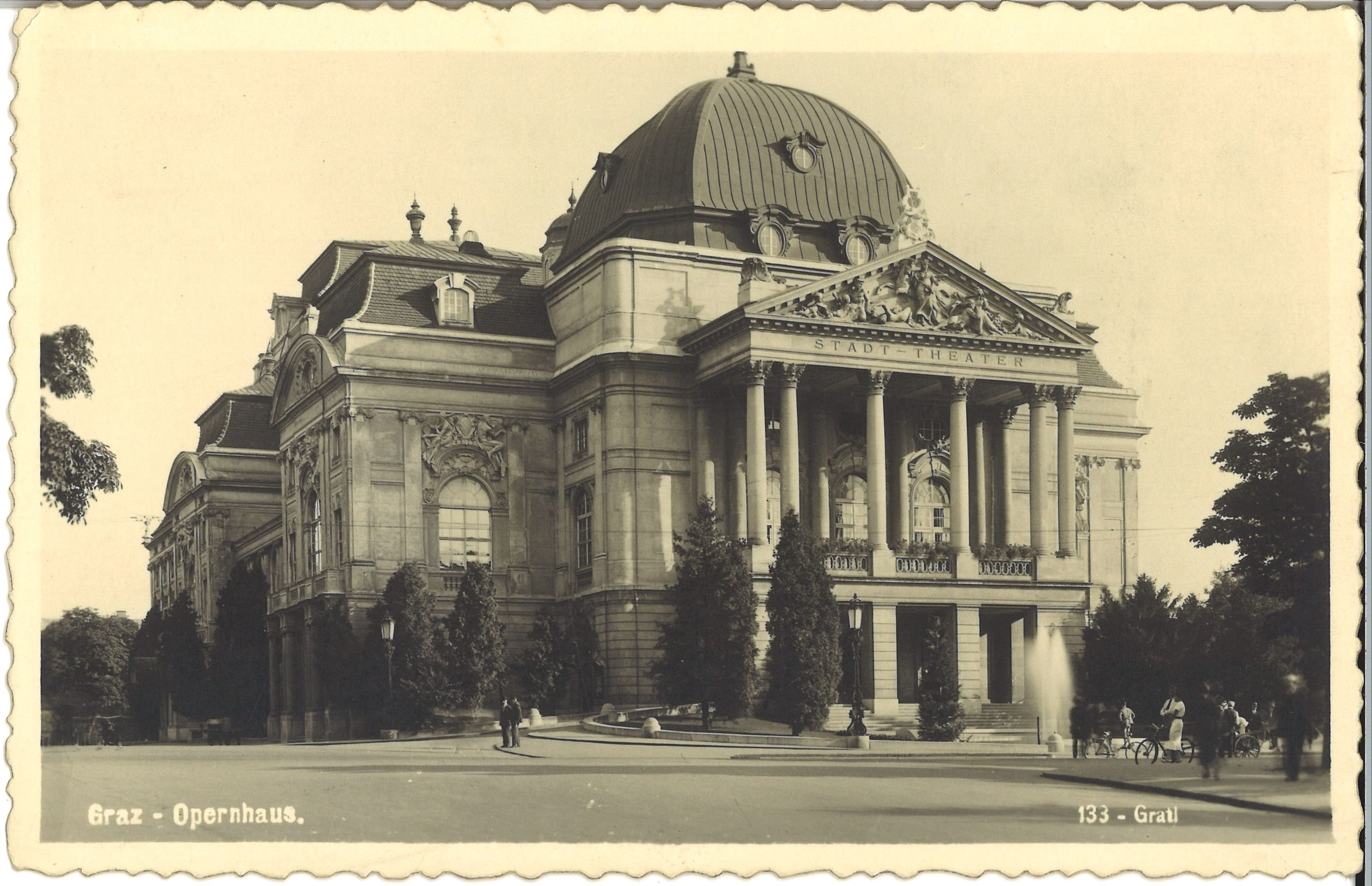 "Graz - Opernhaus" (Postkarte) (Museum Meerane CC BY-NC-SA)