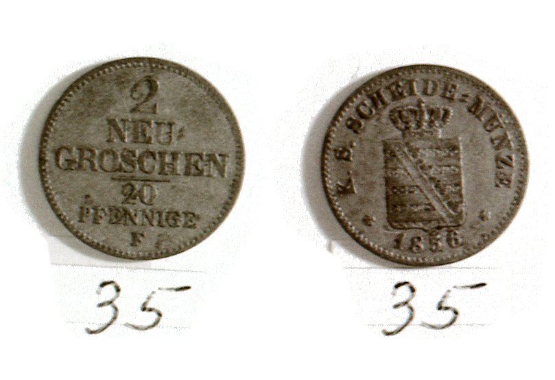 2 Neugroschen(Sachsen, 1856) (Heimatmuseum Meerane CC BY-NC-SA)