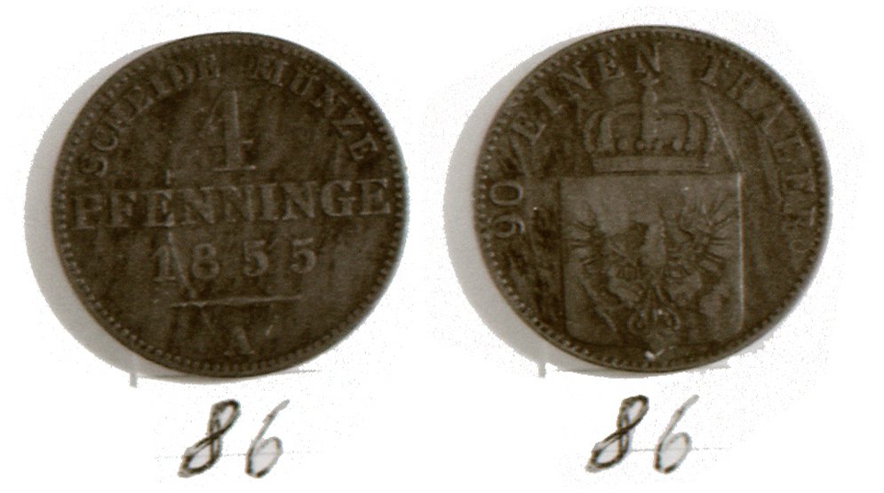 4 Pfennige (1855, Preußen) (Heimatmuseum Meerane CC BY-NC-SA)