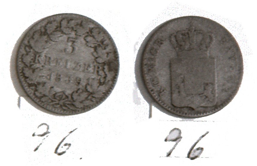 3 Kreuzer (Bayern; 1839) (Heimatmuseum Meerane CC BY-NC-SA)