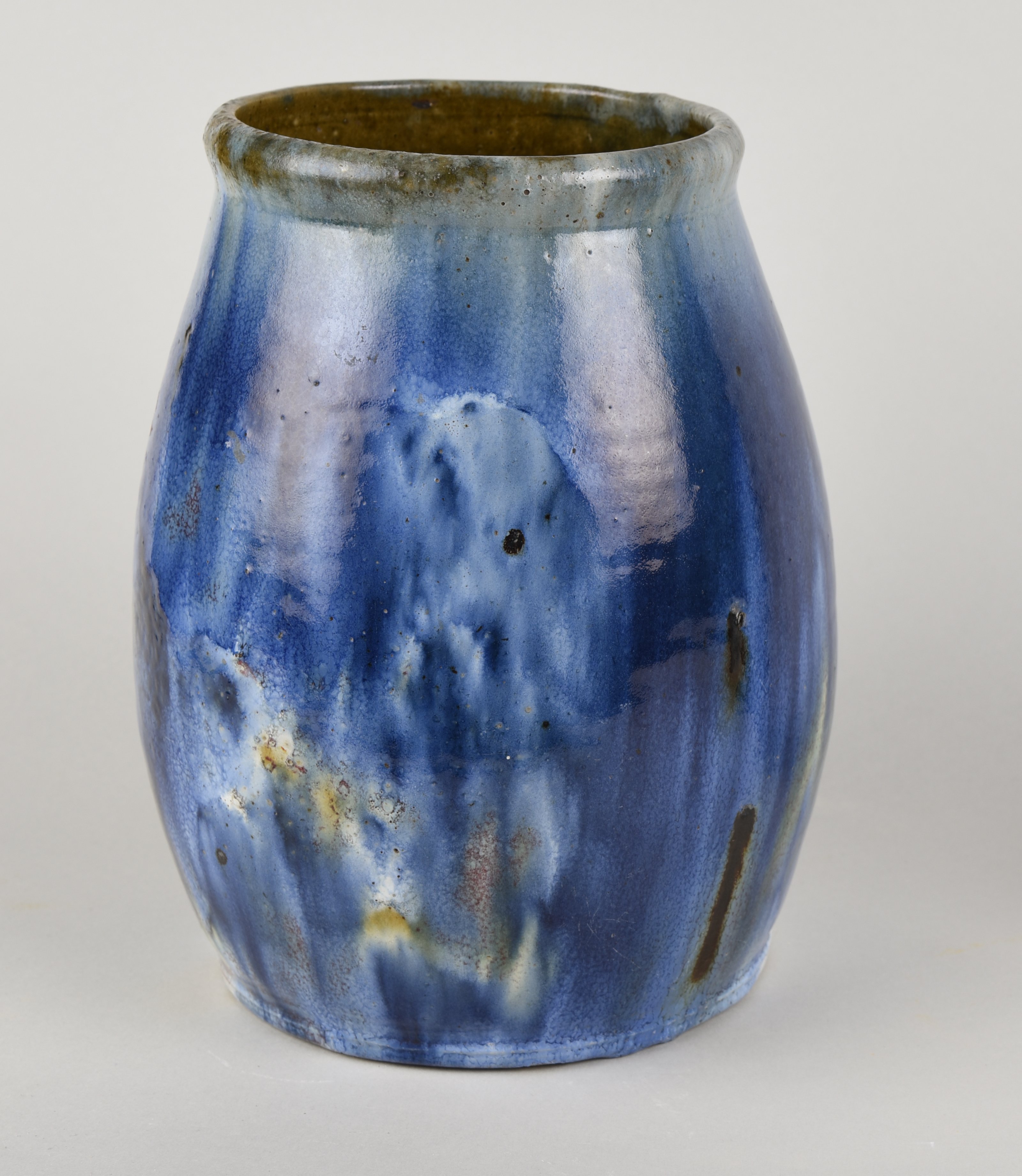 Vase blau (Museen Kohren-Sahlis - Töpfermuseum CC BY-NC-SA)