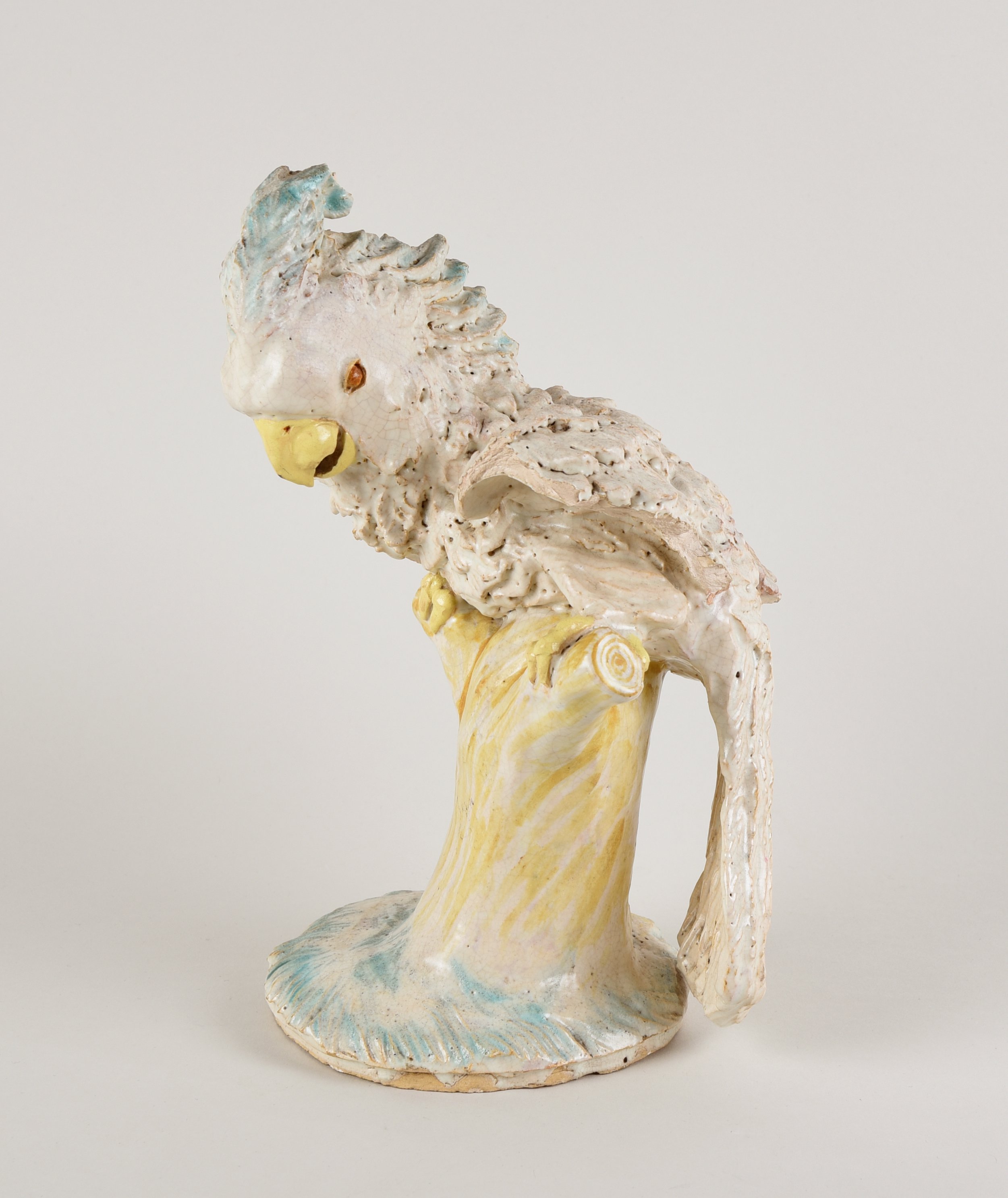 Figur Kakadu (Museen Kohren-Sahlis - Töpfermuseum CC BY-NC-SA)