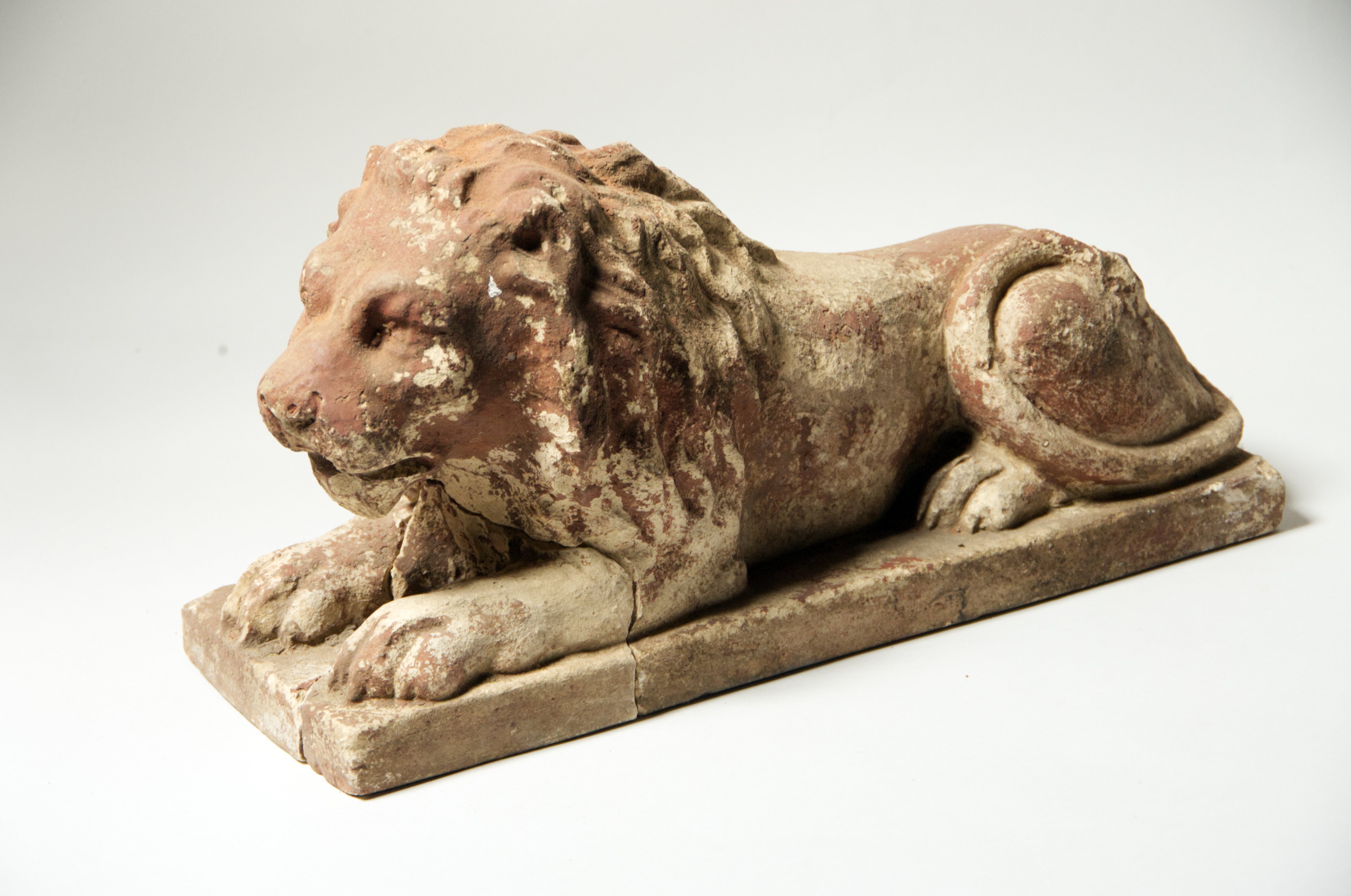 Matrize eines liegenden Löwen (Museen Kohren-Sahlis - Töpfermuseum CC BY-NC-SA)