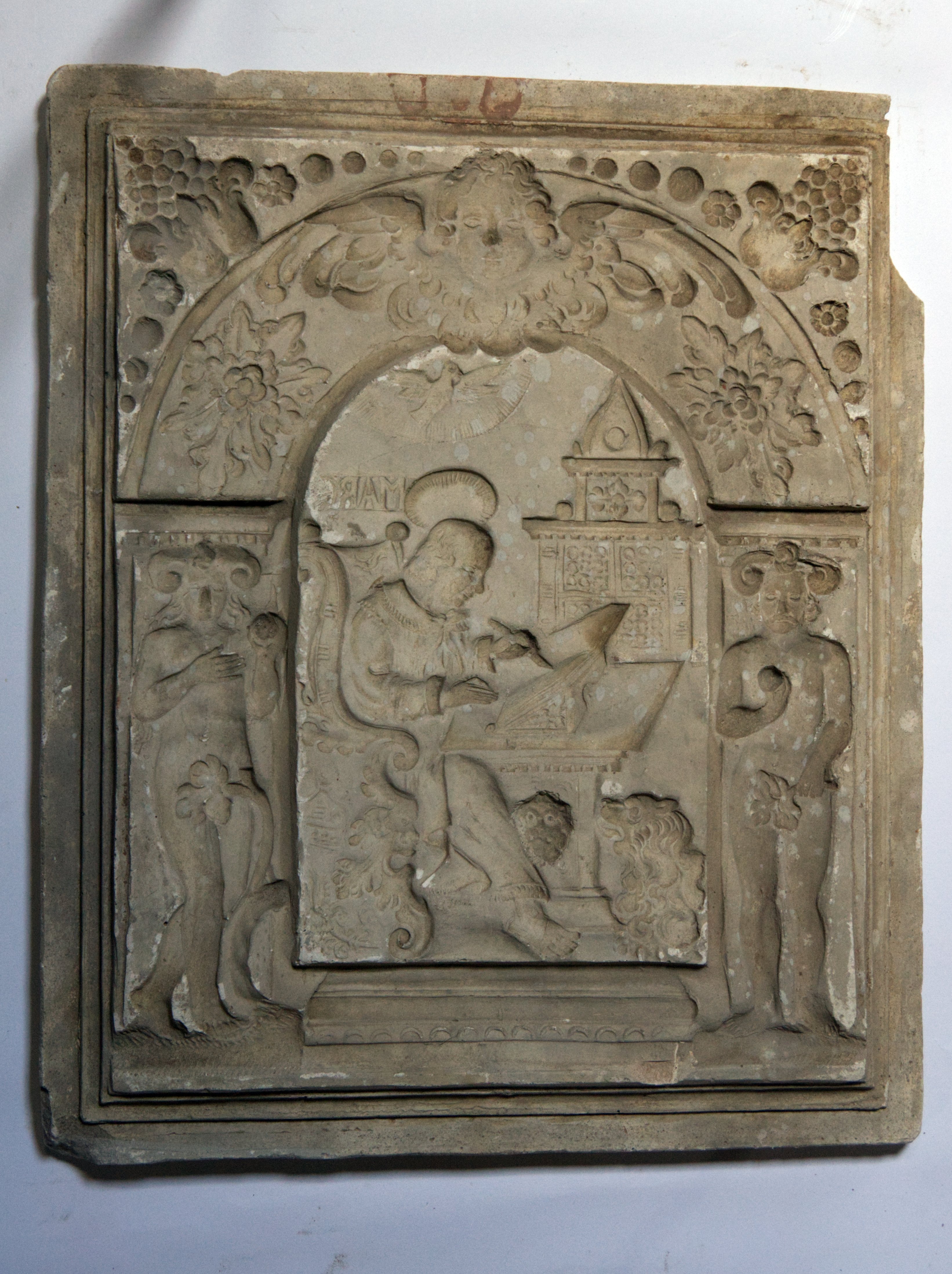 Matrize einer Ofen-Bildkachel (Museen Kohren-Sahlis - Töpfermuseum CC BY-NC-SA)