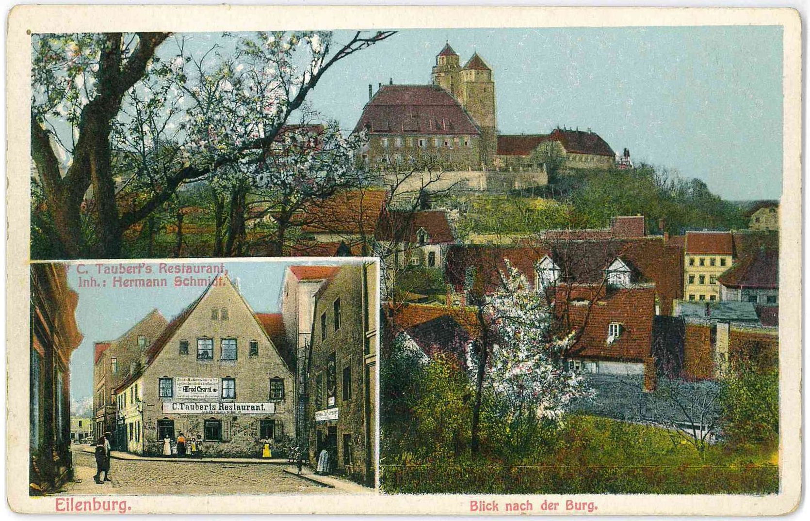 Eilenburg. Blick nach der Burg. (Stadtmuseum Eilenburg RR-P)