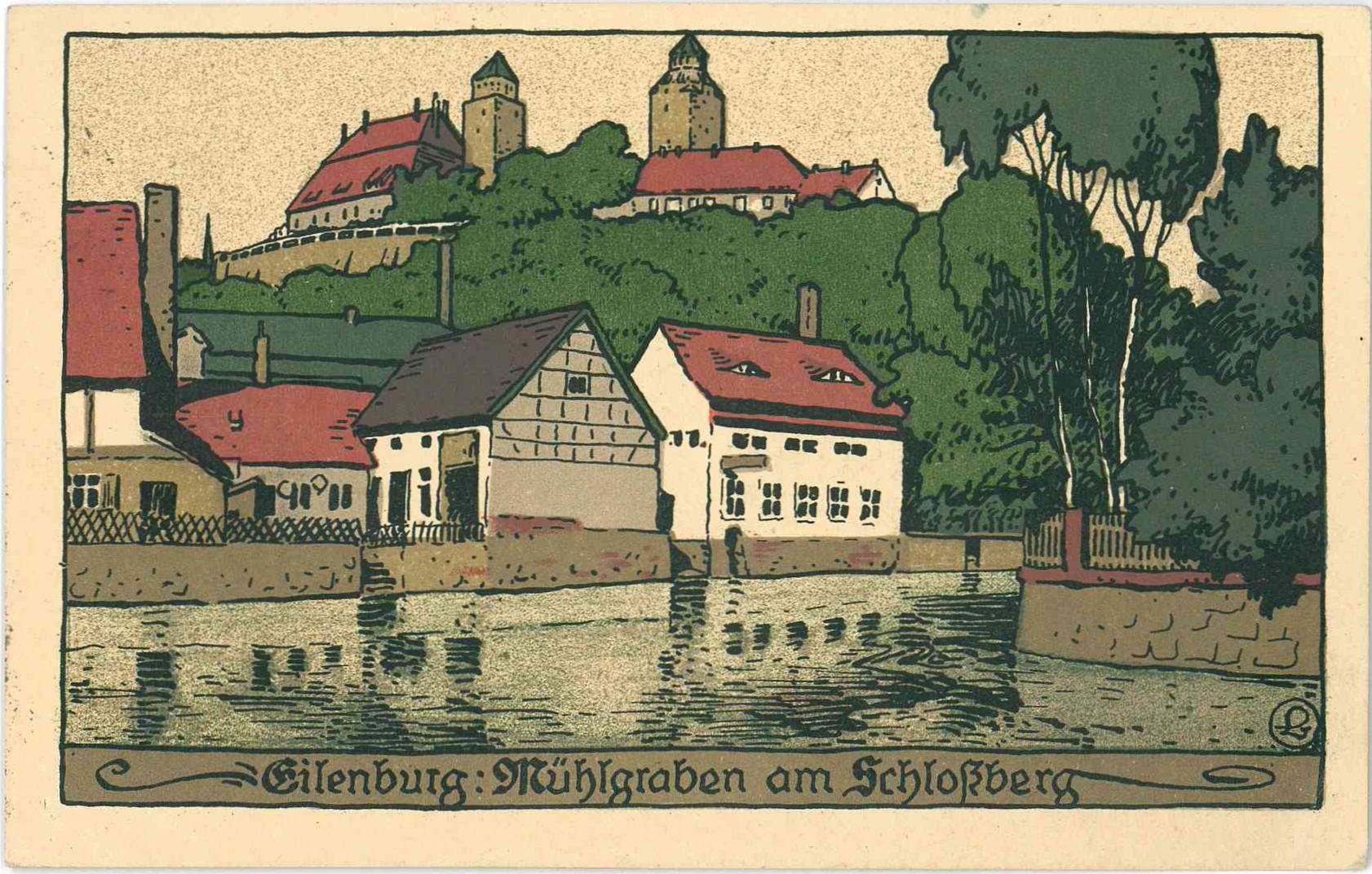 Eilenburg___ Mühlgraben am Schloßberg (Stadtmuseum Eilenburg RR-P)
