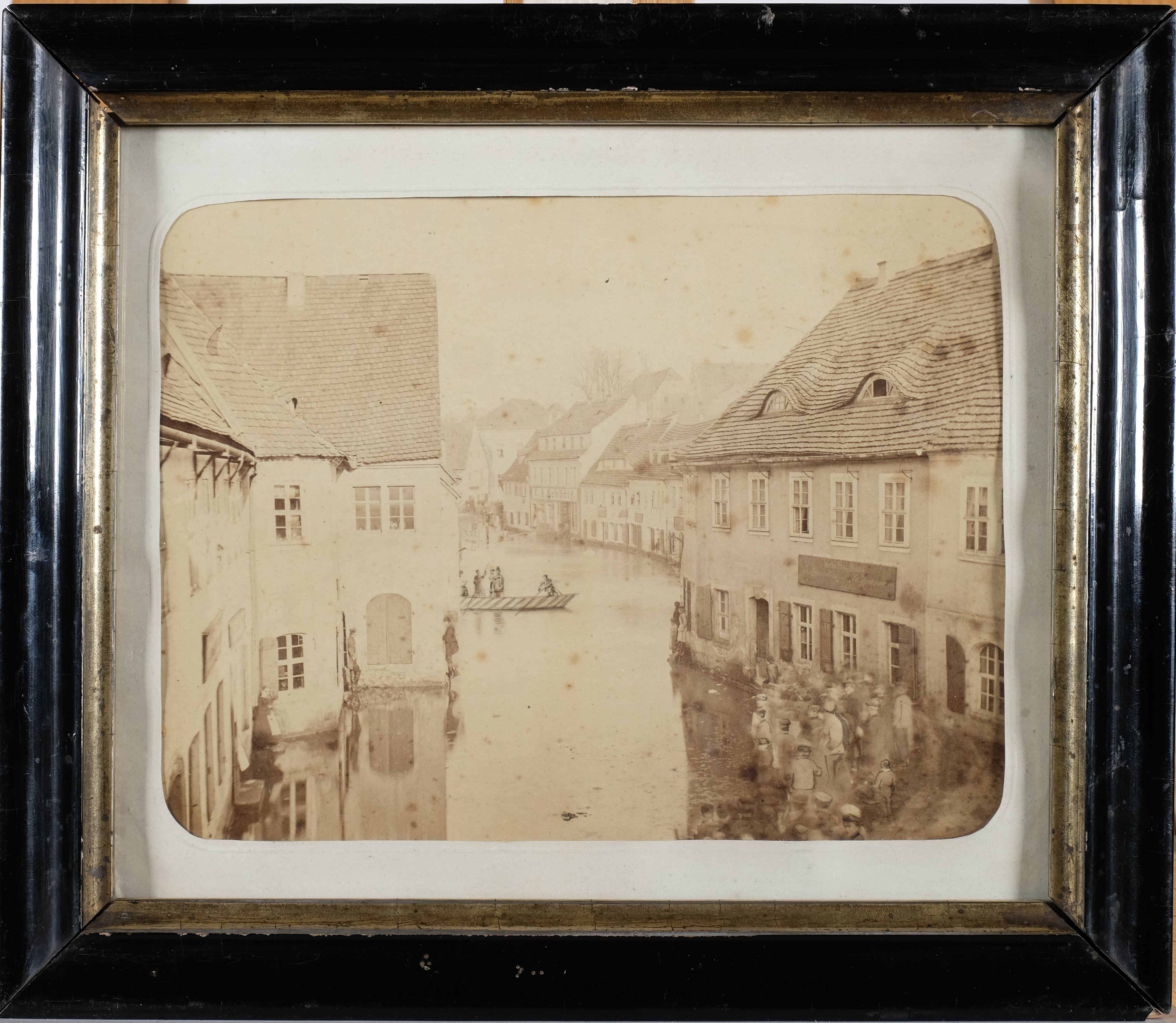 Fotografie: "Sündfluth Wilsdruff am 6. März 1865" (Heimatmuseum der Stadt Wilsdruff CC BY-NC-SA)