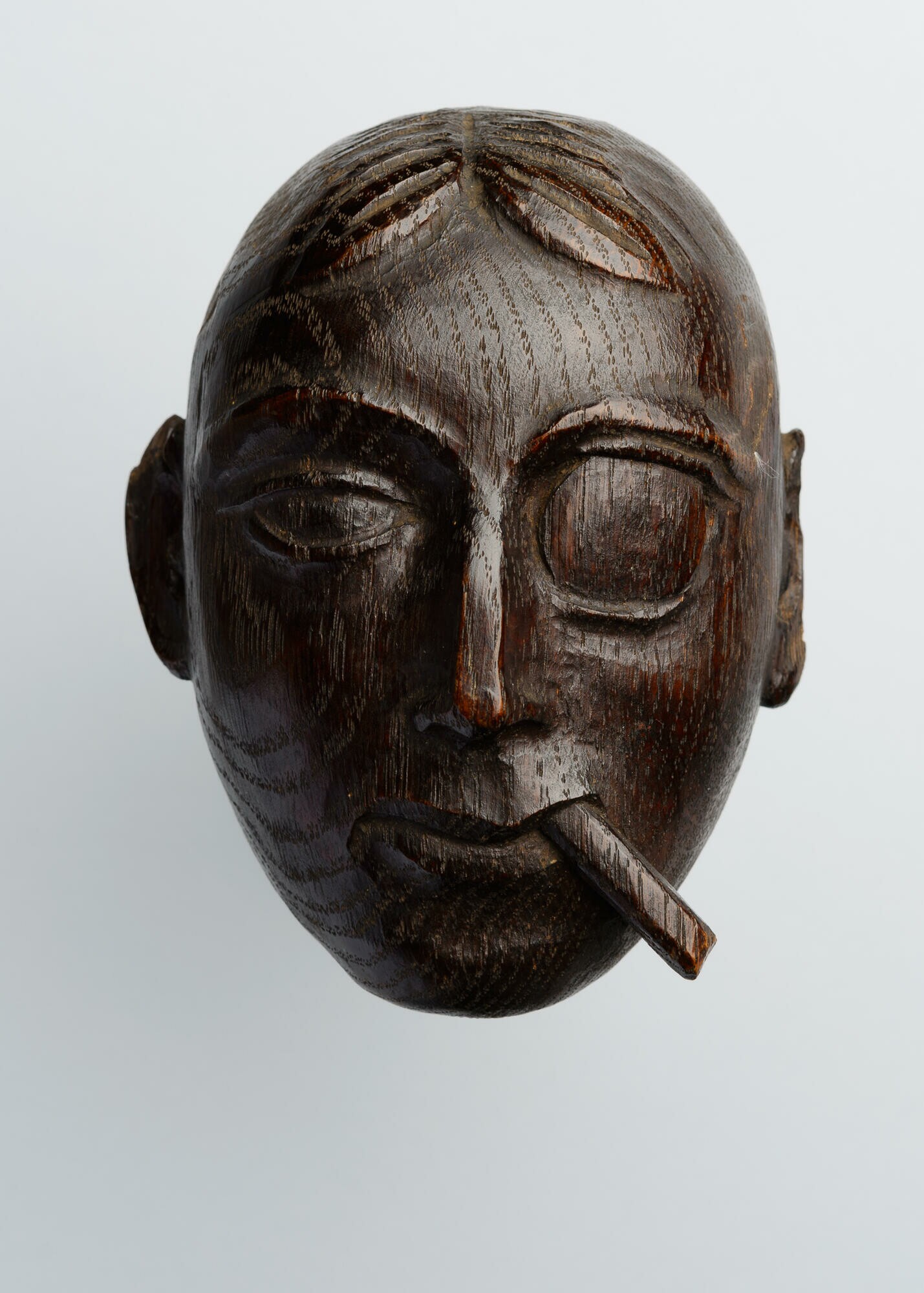 Mann beim Tabakgenuß (Zigarillo-/Zigarettenraucher) (Stadtmuseum Dresden CC BY-NC-ND)