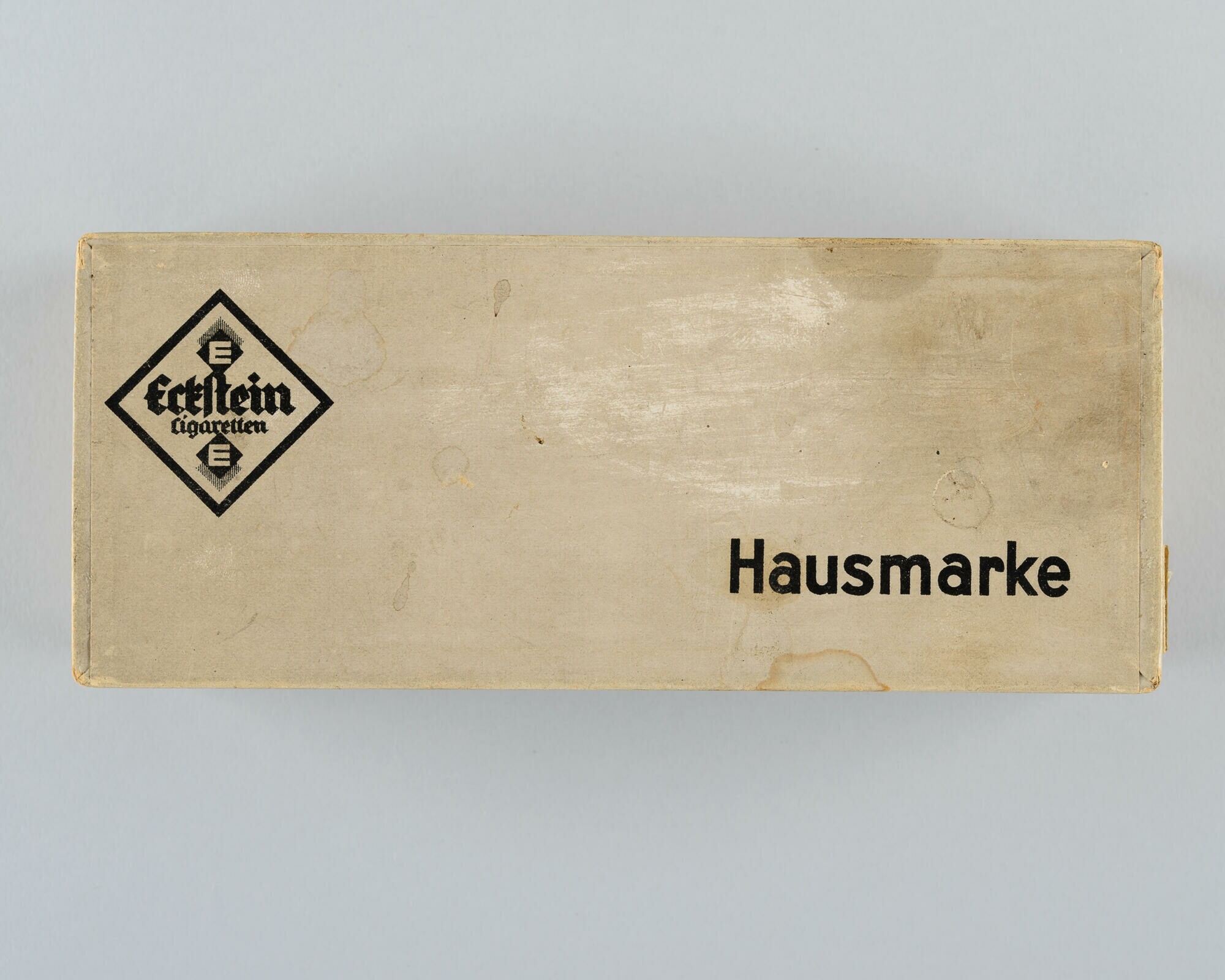 Zigarettenschachtel der Marke "Hausmarke" für das Personal von Eckstein (Stadtmuseum Dresden CC BY-NC-ND)