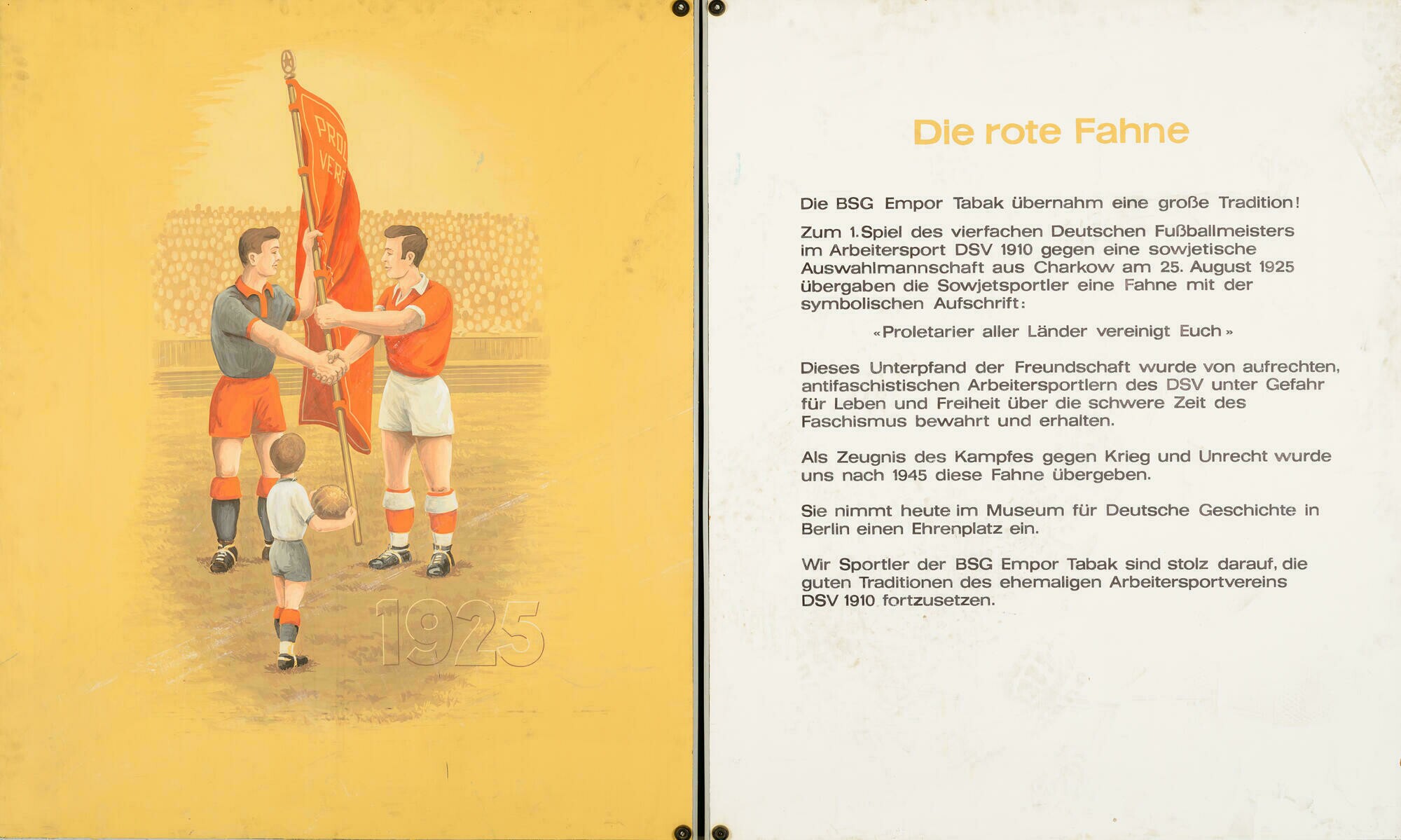 Die rote Fahne, Fußball 1925 (Stadtmuseum Dresden CC BY-NC-ND)