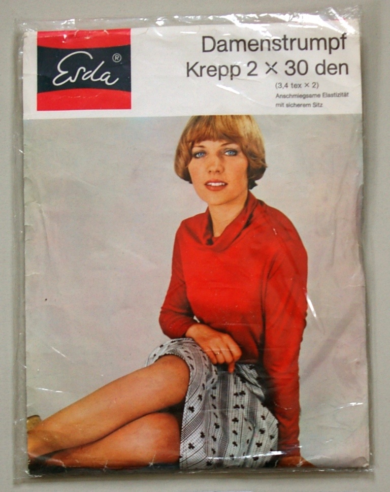 Damenstrumpf Krepp (Textil- und Rennsportmuseum Hohenstein-Ernstthal CC BY-NC-SA)