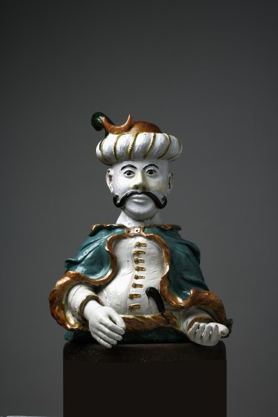 Ofenaufsatz in Gestalt eines Türken (Grassi Museum für Angewandte Kunst CC BY-NC-SA)