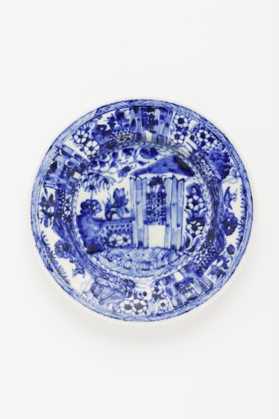 Teller mit Blau-Weiß-Dekor (Grassi Museum für Angewandte Kunst CC BY-NC-SA)