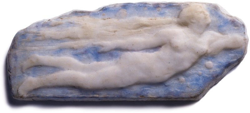 Reliefplatte mit schwebendem Akt (Grassi Museum für Angewandte Kunst CC BY-NC-SA)